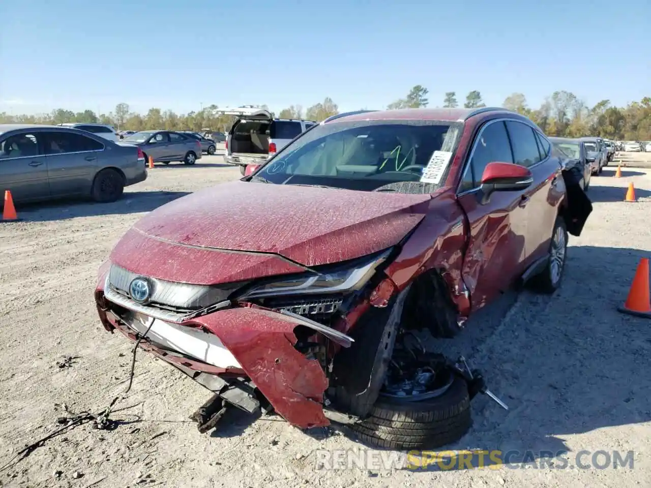 2 Photograph of a damaged car JTEAAAAH6MJ069458 TOYOTA VENZA 2021