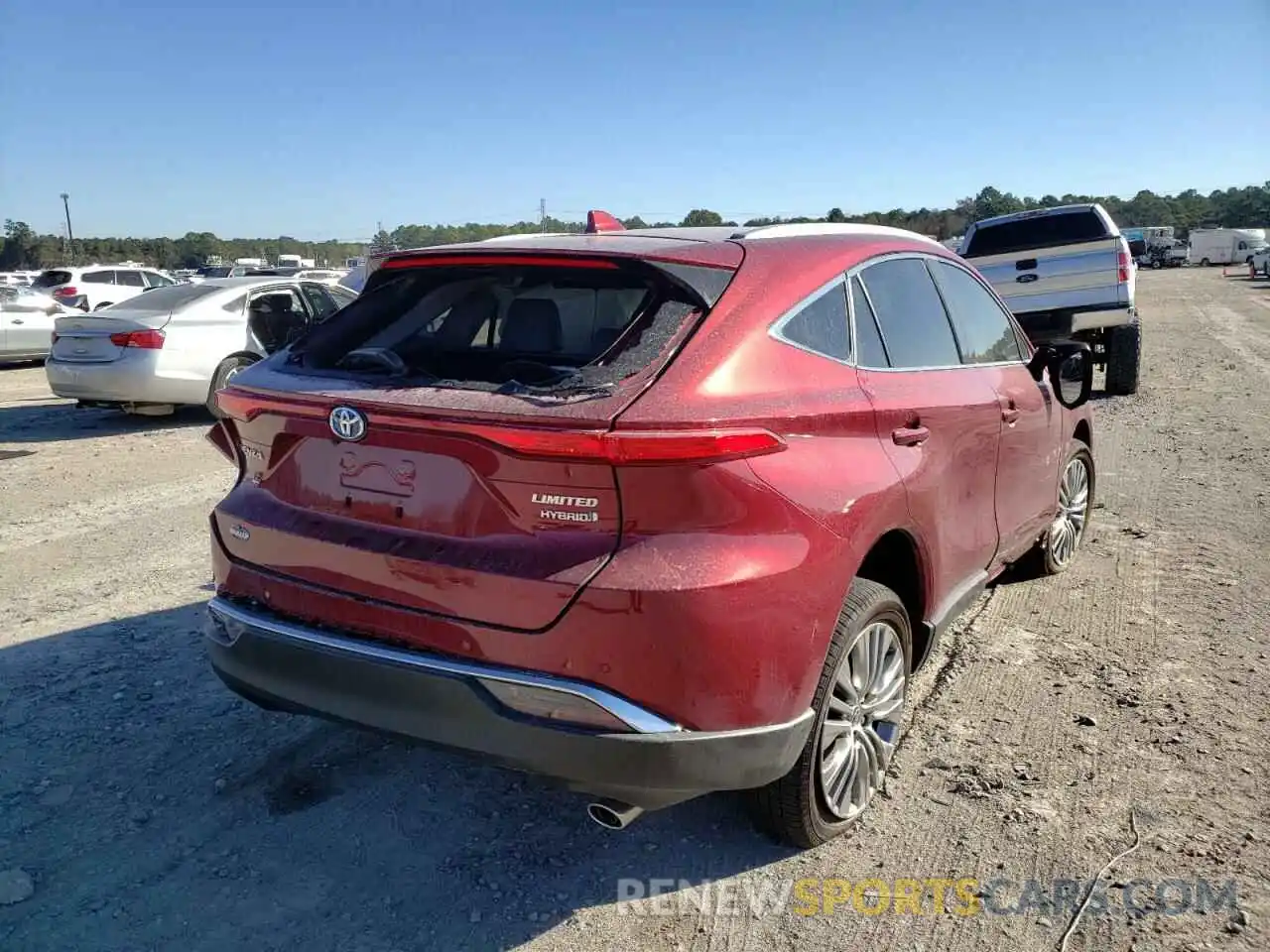 4 Photograph of a damaged car JTEAAAAH6MJ069458 TOYOTA VENZA 2021