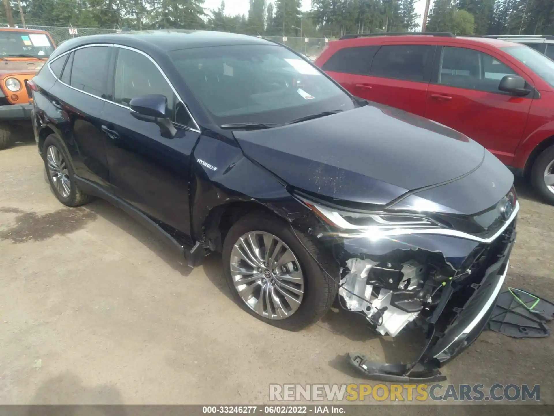 1 Photograph of a damaged car JTEAAAAH6MJ072036 TOYOTA VENZA 2021