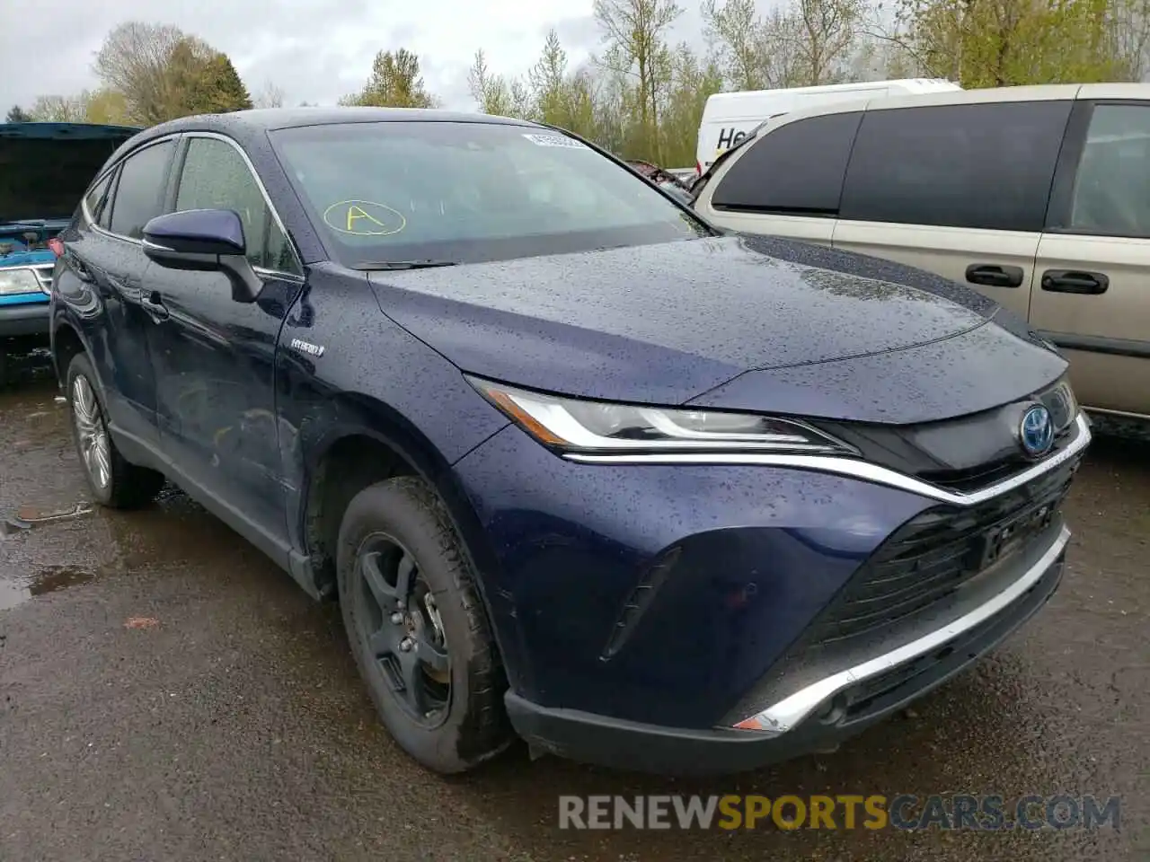 1 Photograph of a damaged car JTEAAAAH6MJ072733 TOYOTA VENZA 2021