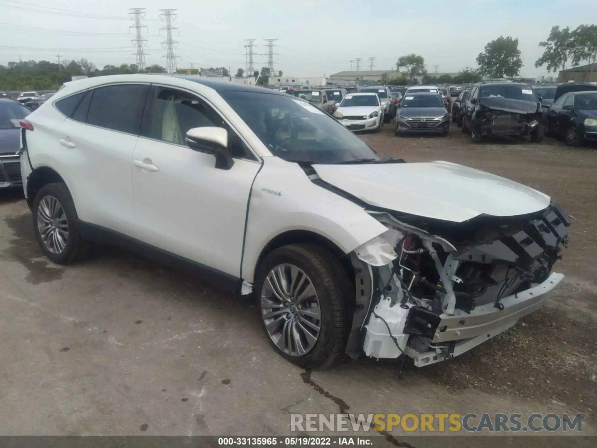 1 Photograph of a damaged car JTEAAAAH6MJ072974 TOYOTA VENZA 2021