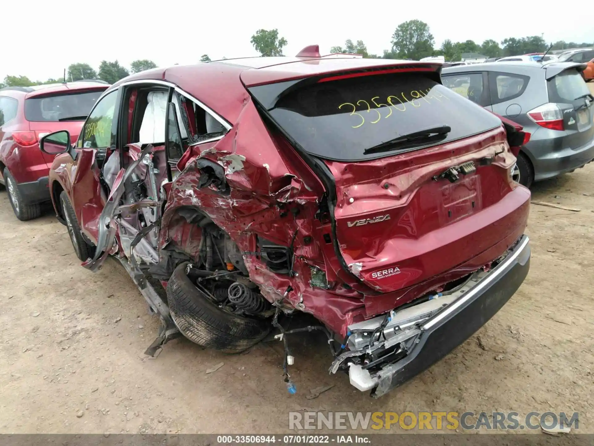 3 Photograph of a damaged car JTEAAAAH6MJ084672 TOYOTA VENZA 2021