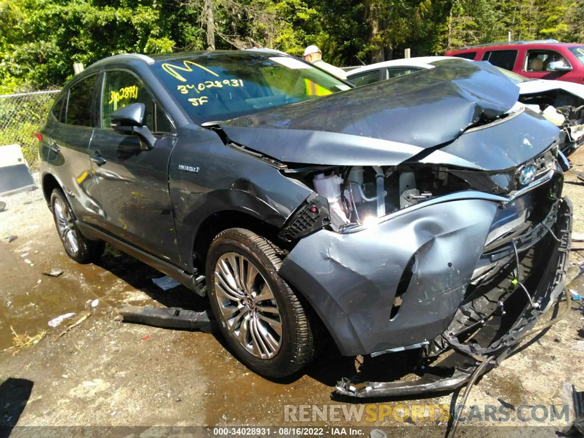 1 Photograph of a damaged car JTEAAAAH6MJ084820 TOYOTA VENZA 2021