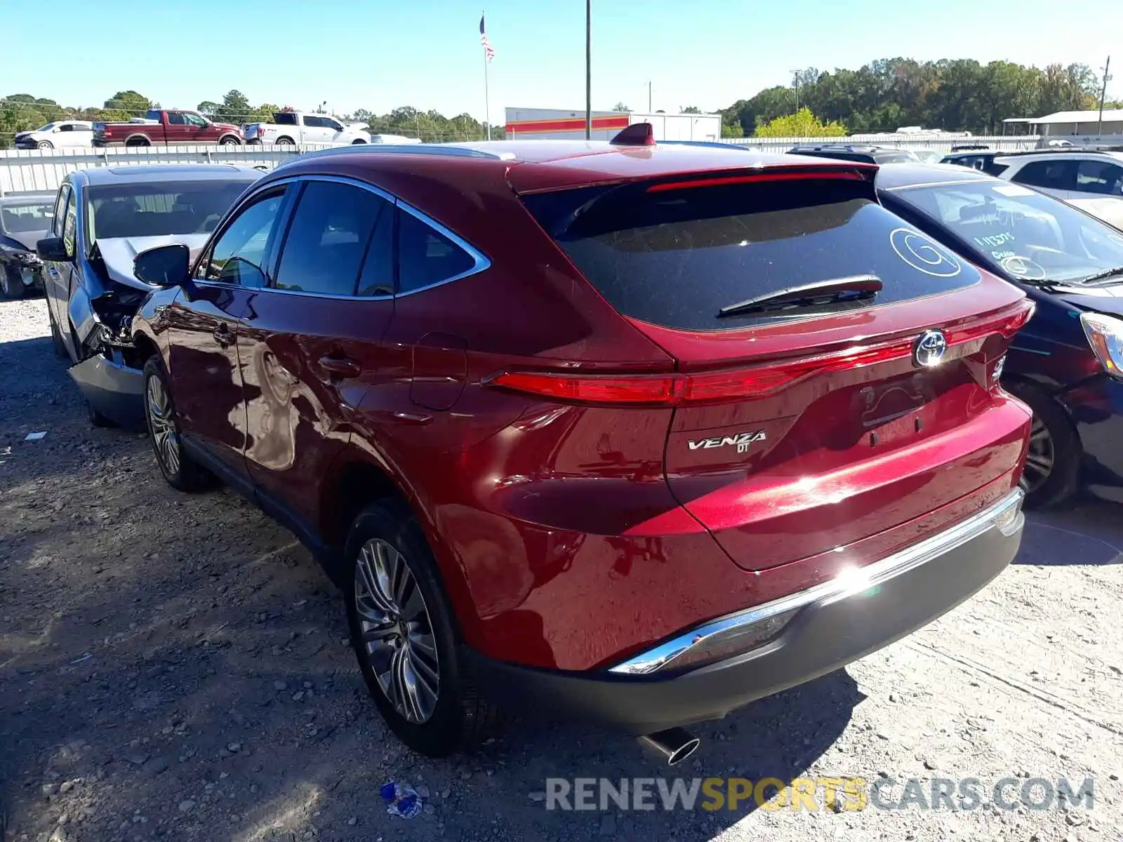 3 Photograph of a damaged car JTEAAAAH7MJ000925 TOYOTA VENZA 2021