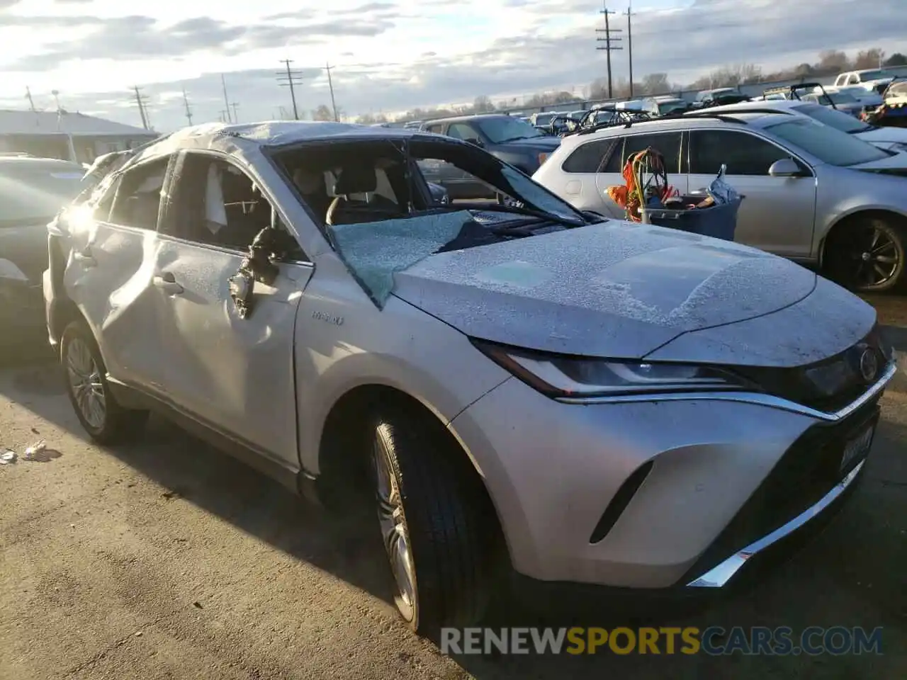 1 Photograph of a damaged car JTEAAAAH7MJ006594 TOYOTA VENZA 2021