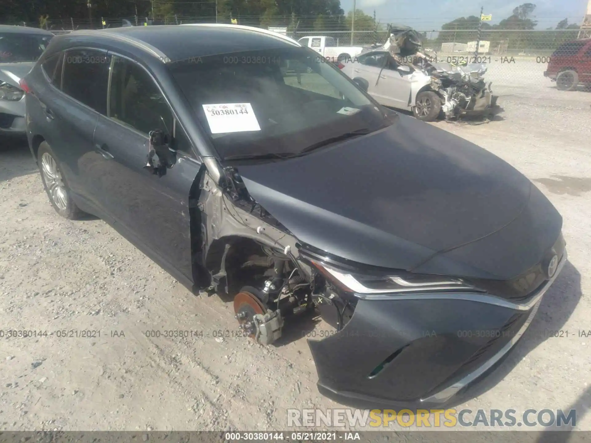 1 Photograph of a damaged car JTEAAAAH7MJ006675 TOYOTA VENZA 2021