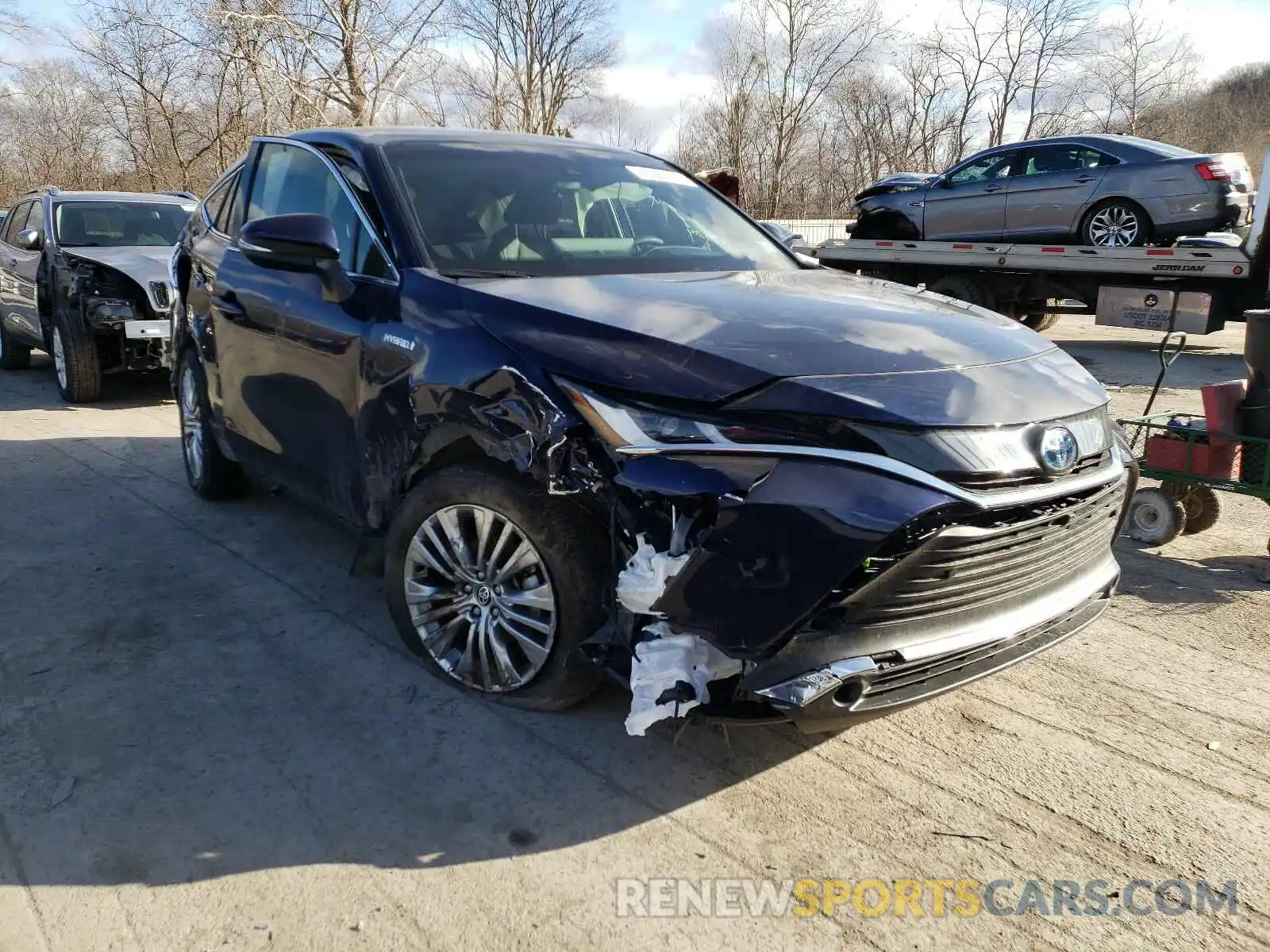 1 Photograph of a damaged car JTEAAAAH7MJ007857 TOYOTA VENZA 2021