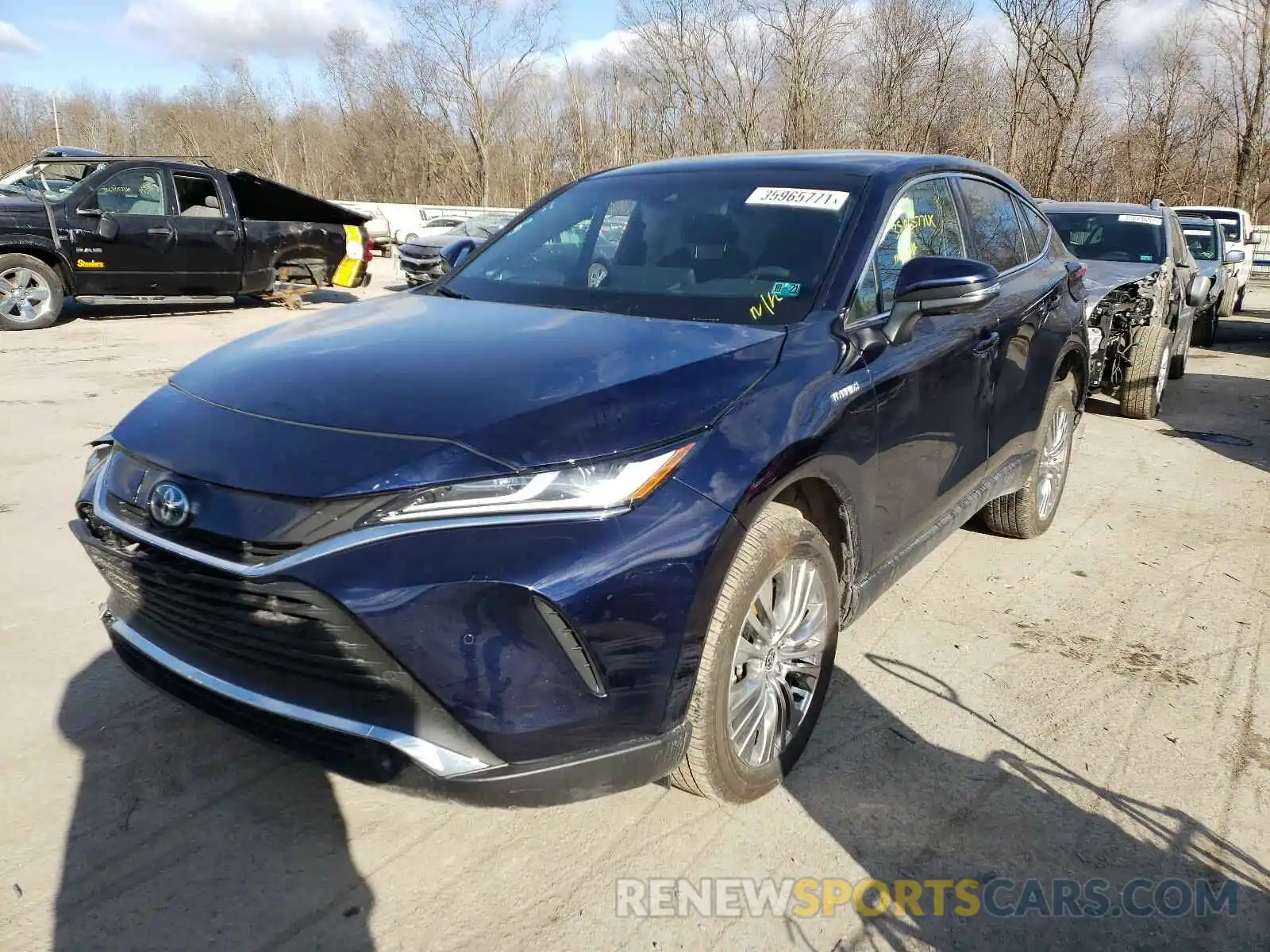 2 Photograph of a damaged car JTEAAAAH7MJ007857 TOYOTA VENZA 2021