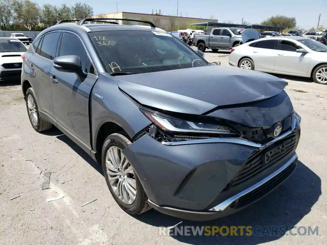 1 Photograph of a damaged car JTEAAAAH7MJ015456 TOYOTA VENZA 2021