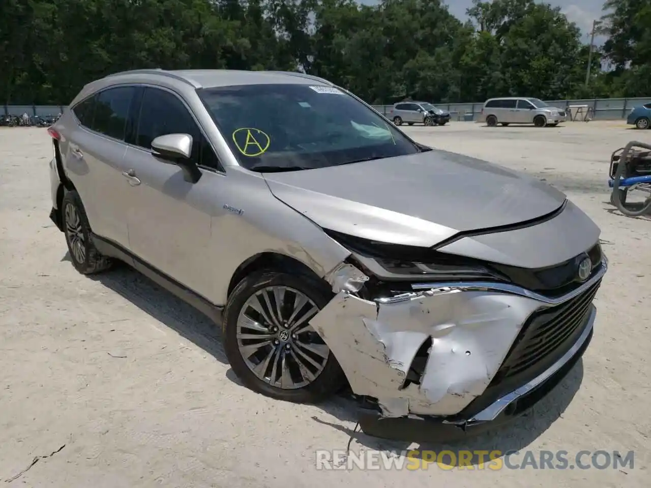 1 Photograph of a damaged car JTEAAAAH7MJ015666 TOYOTA VENZA 2021