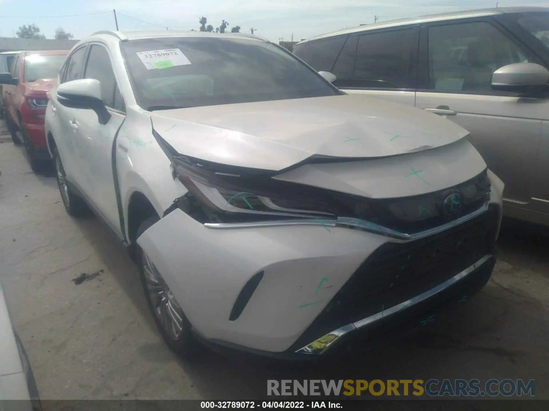 1 Photograph of a damaged car JTEAAAAH7MJ016641 TOYOTA VENZA 2021