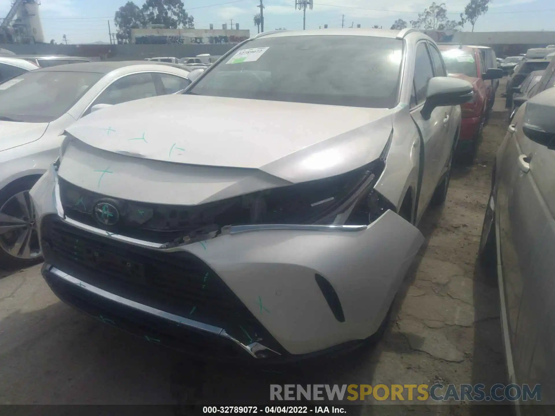 2 Photograph of a damaged car JTEAAAAH7MJ016641 TOYOTA VENZA 2021