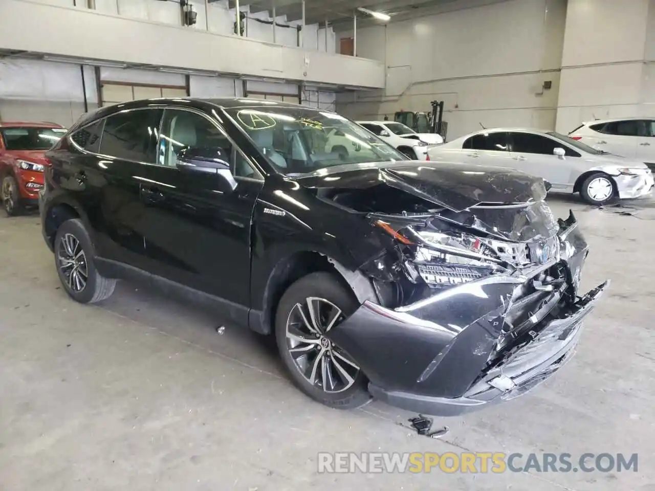 1 Photograph of a damaged car JTEAAAAH7MJ018261 TOYOTA VENZA 2021