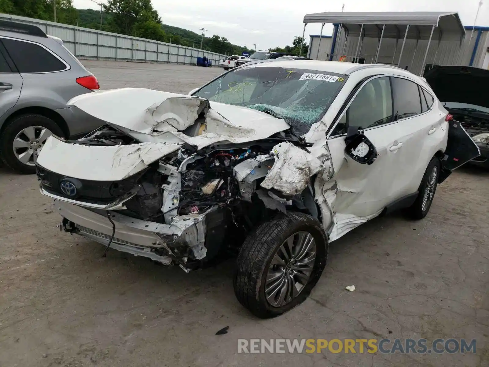 2 Photograph of a damaged car JTEAAAAH7MJ018342 TOYOTA VENZA 2021