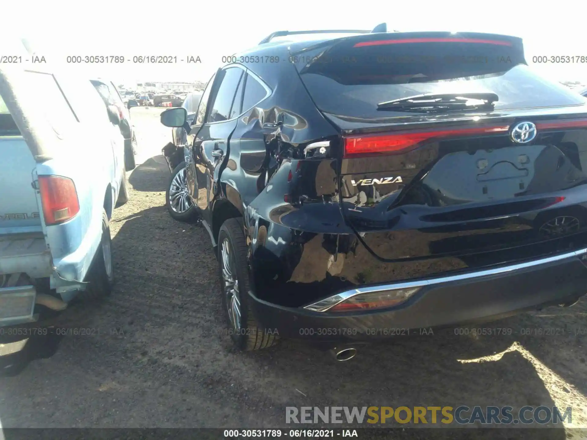 3 Photograph of a damaged car JTEAAAAH7MJ019880 TOYOTA VENZA 2021