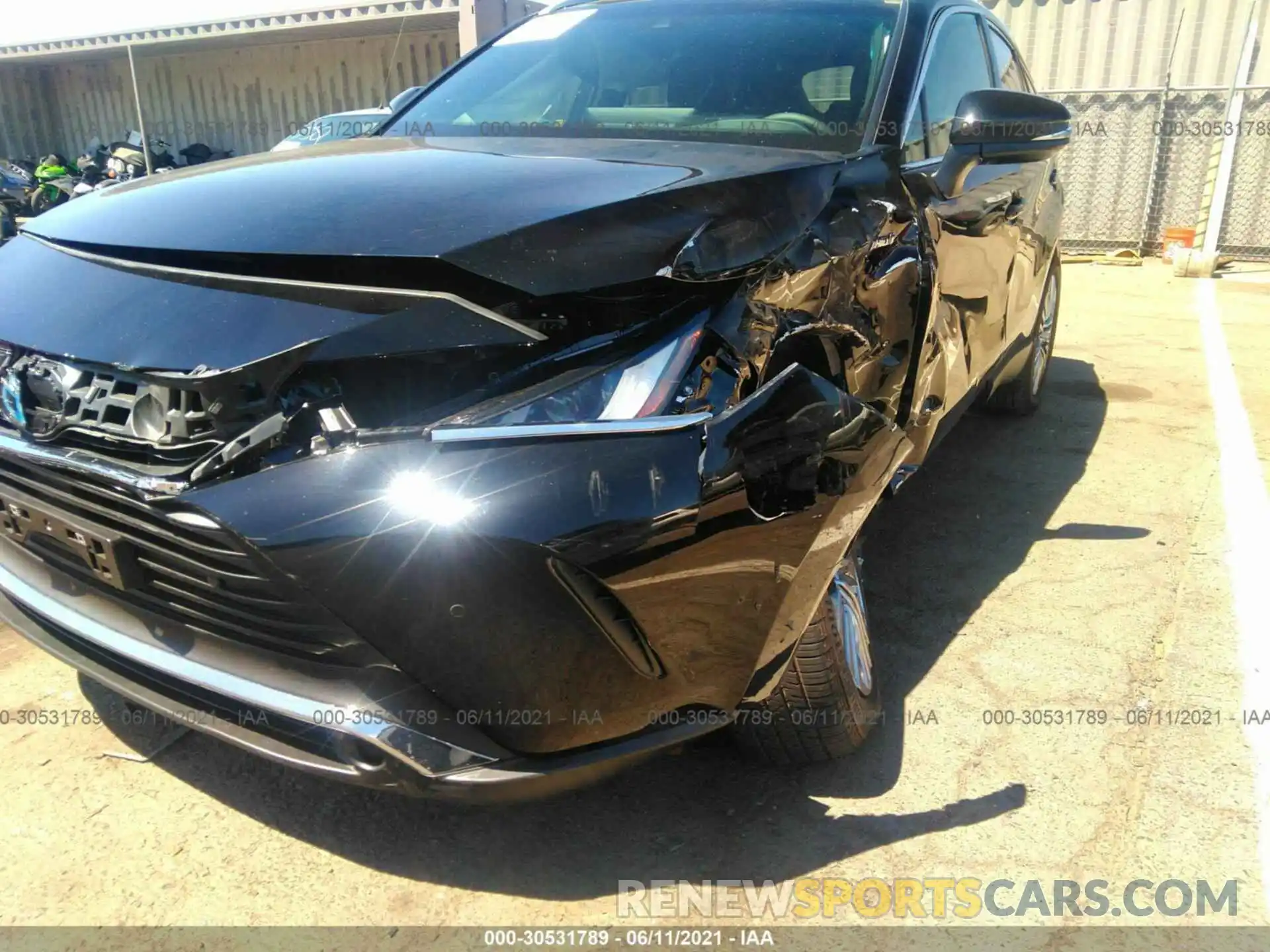 6 Photograph of a damaged car JTEAAAAH7MJ019880 TOYOTA VENZA 2021