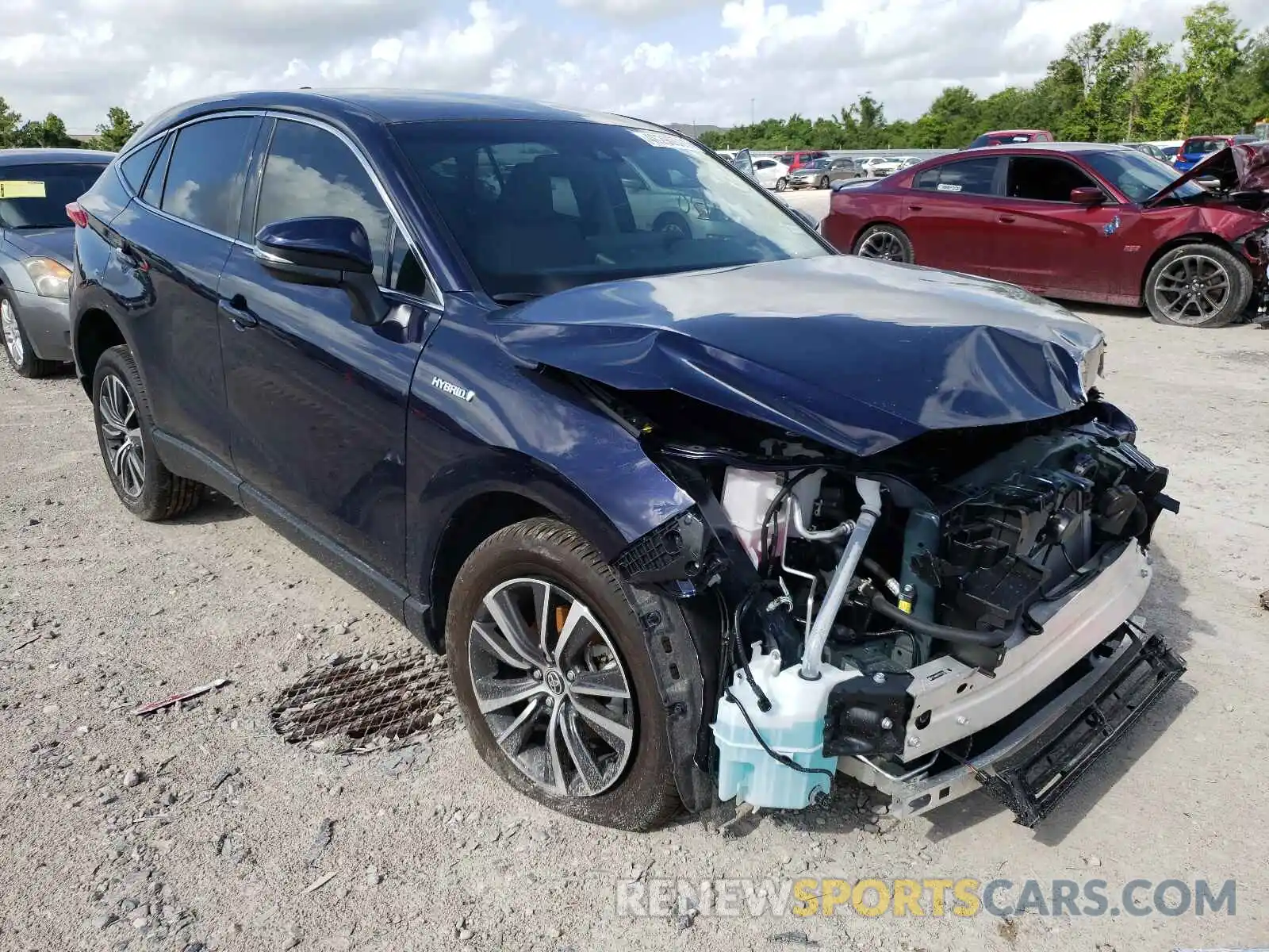 1 Photograph of a damaged car JTEAAAAH7MJ021936 TOYOTA VENZA 2021