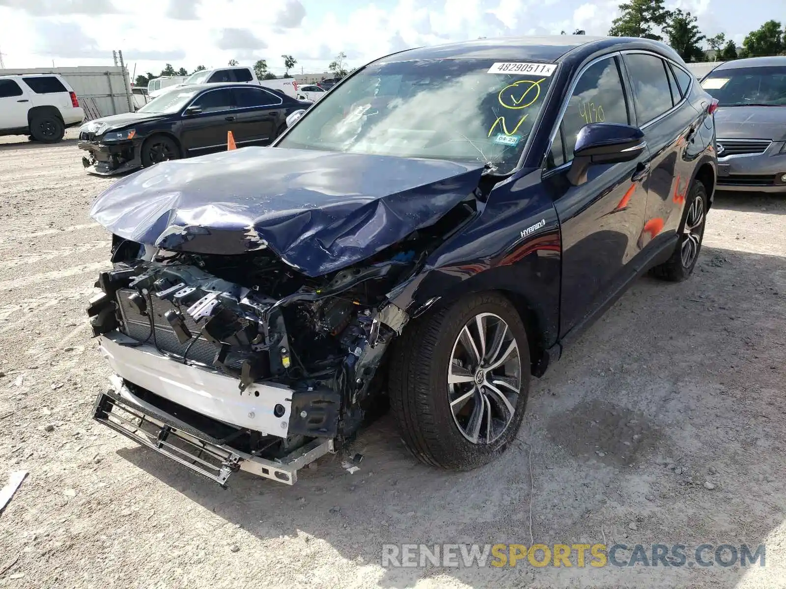 2 Photograph of a damaged car JTEAAAAH7MJ021936 TOYOTA VENZA 2021