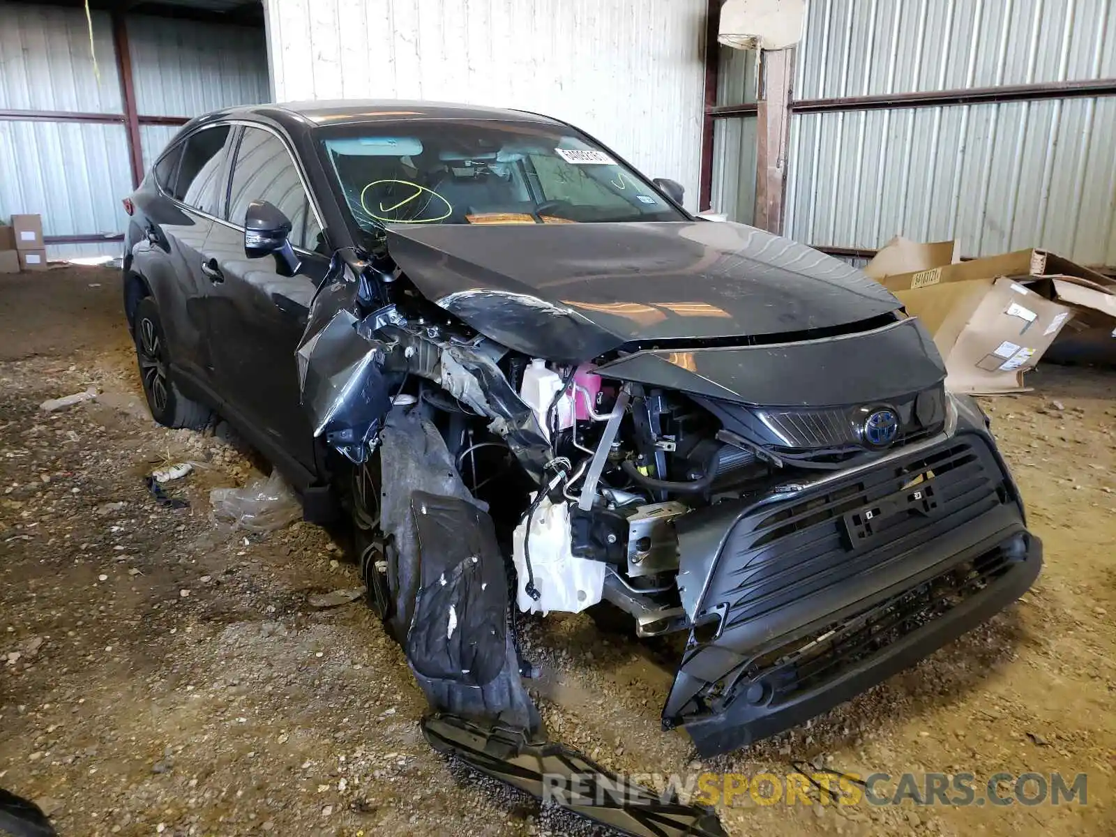 1 Photograph of a damaged car JTEAAAAH7MJ022035 TOYOTA VENZA 2021