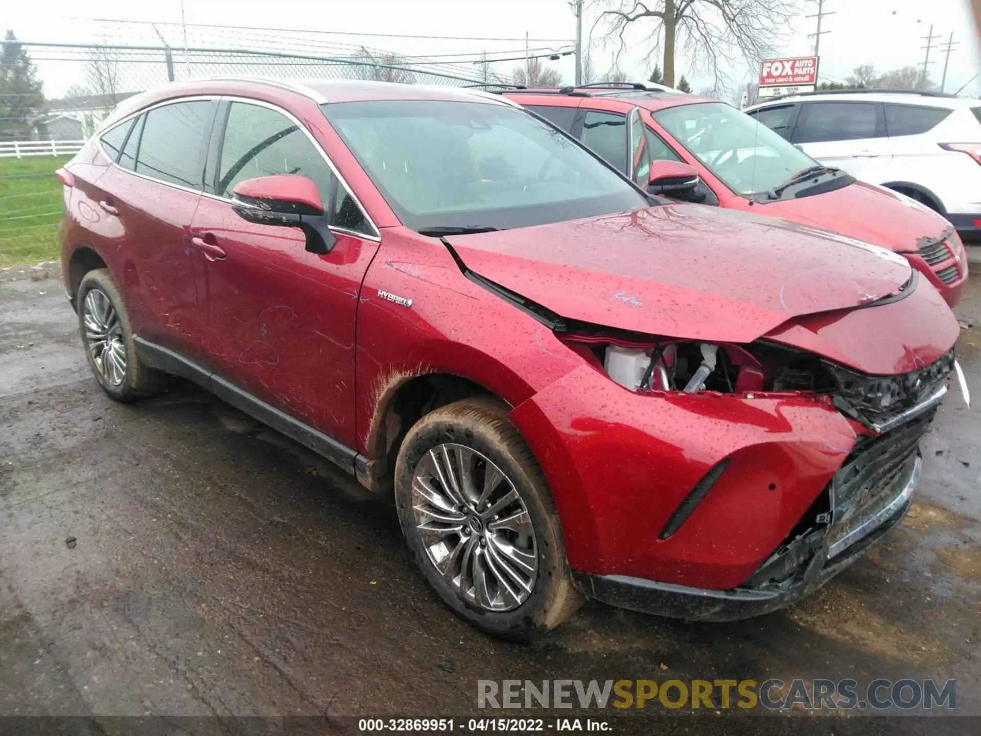 1 Photograph of a damaged car JTEAAAAH7MJ022620 TOYOTA VENZA 2021