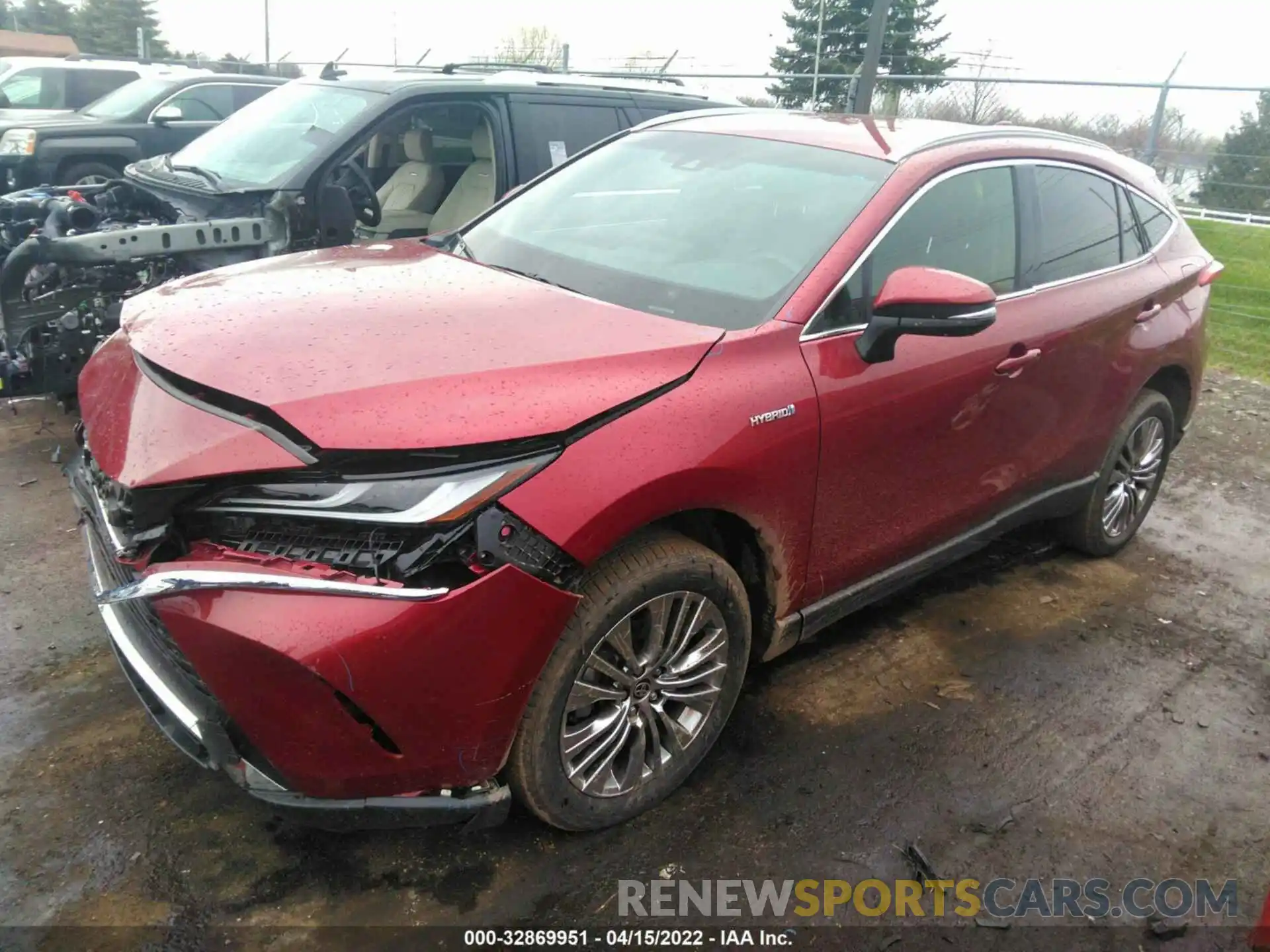 2 Photograph of a damaged car JTEAAAAH7MJ022620 TOYOTA VENZA 2021