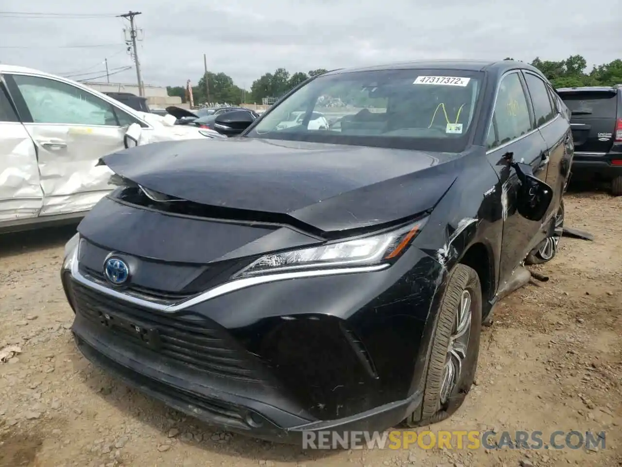 2 Photograph of a damaged car JTEAAAAH7MJ024013 TOYOTA VENZA 2021