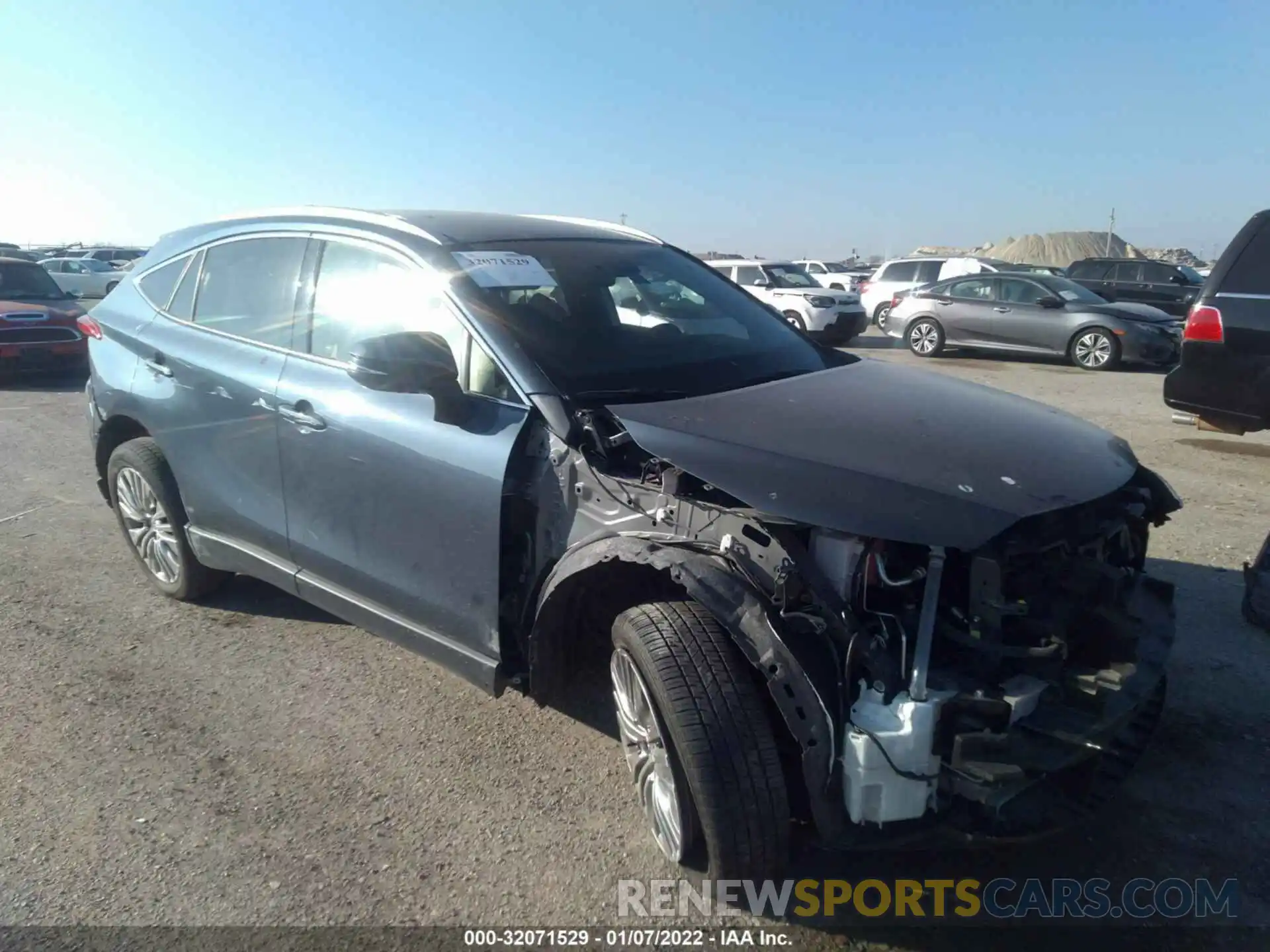 1 Photograph of a damaged car JTEAAAAH7MJ032192 TOYOTA VENZA 2021