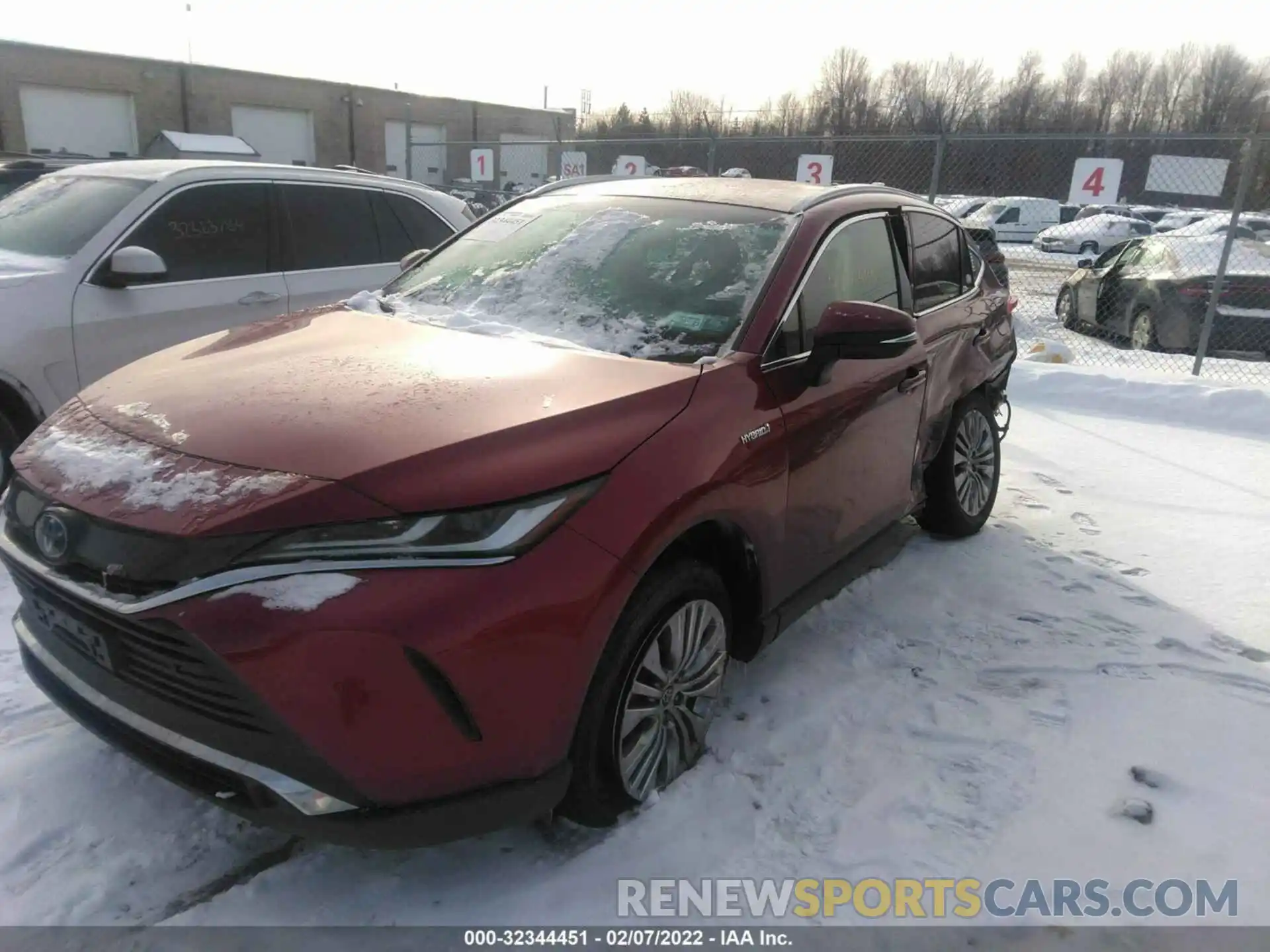 2 Photograph of a damaged car JTEAAAAH7MJ035738 TOYOTA VENZA 2021