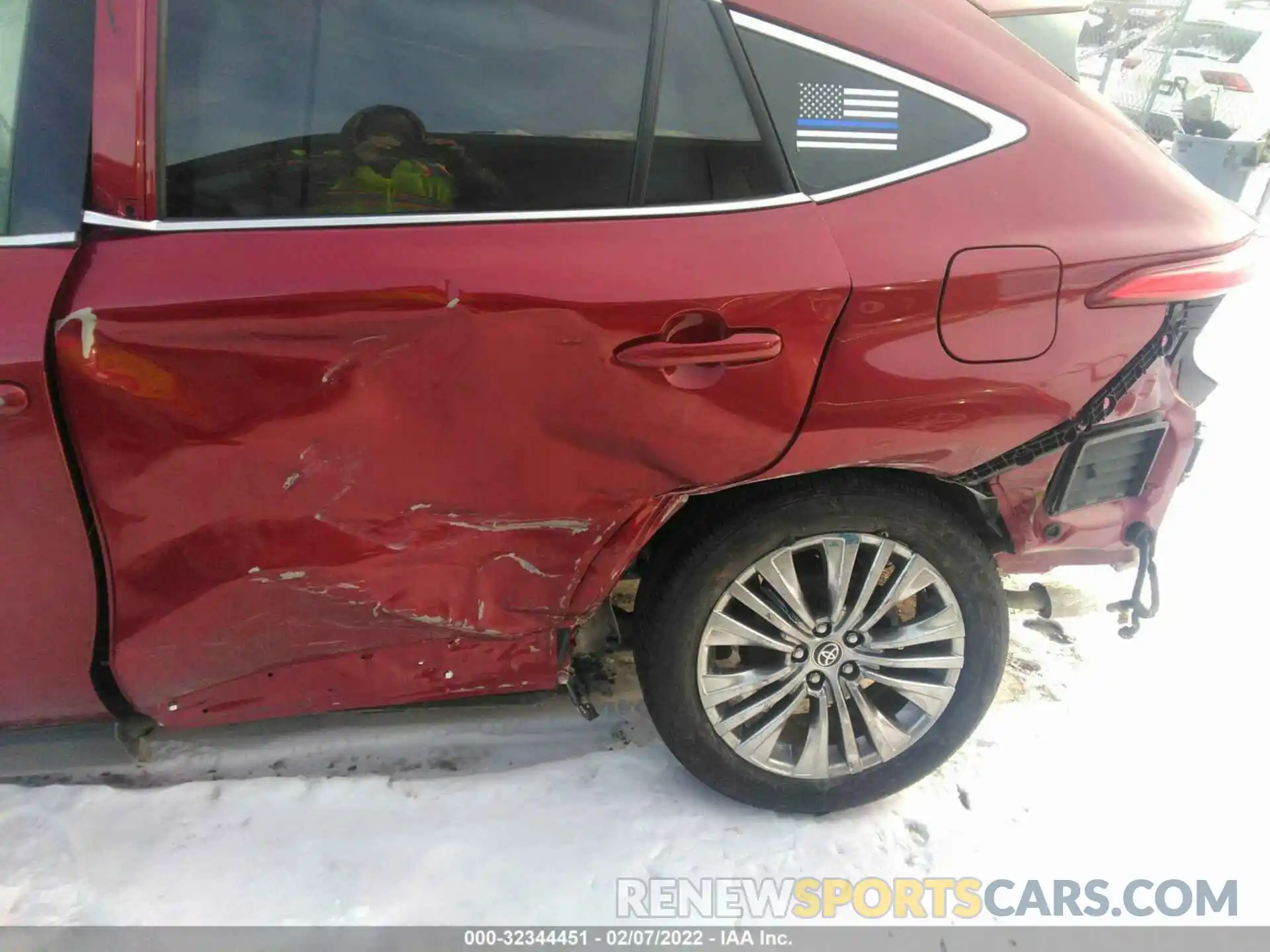 6 Photograph of a damaged car JTEAAAAH7MJ035738 TOYOTA VENZA 2021