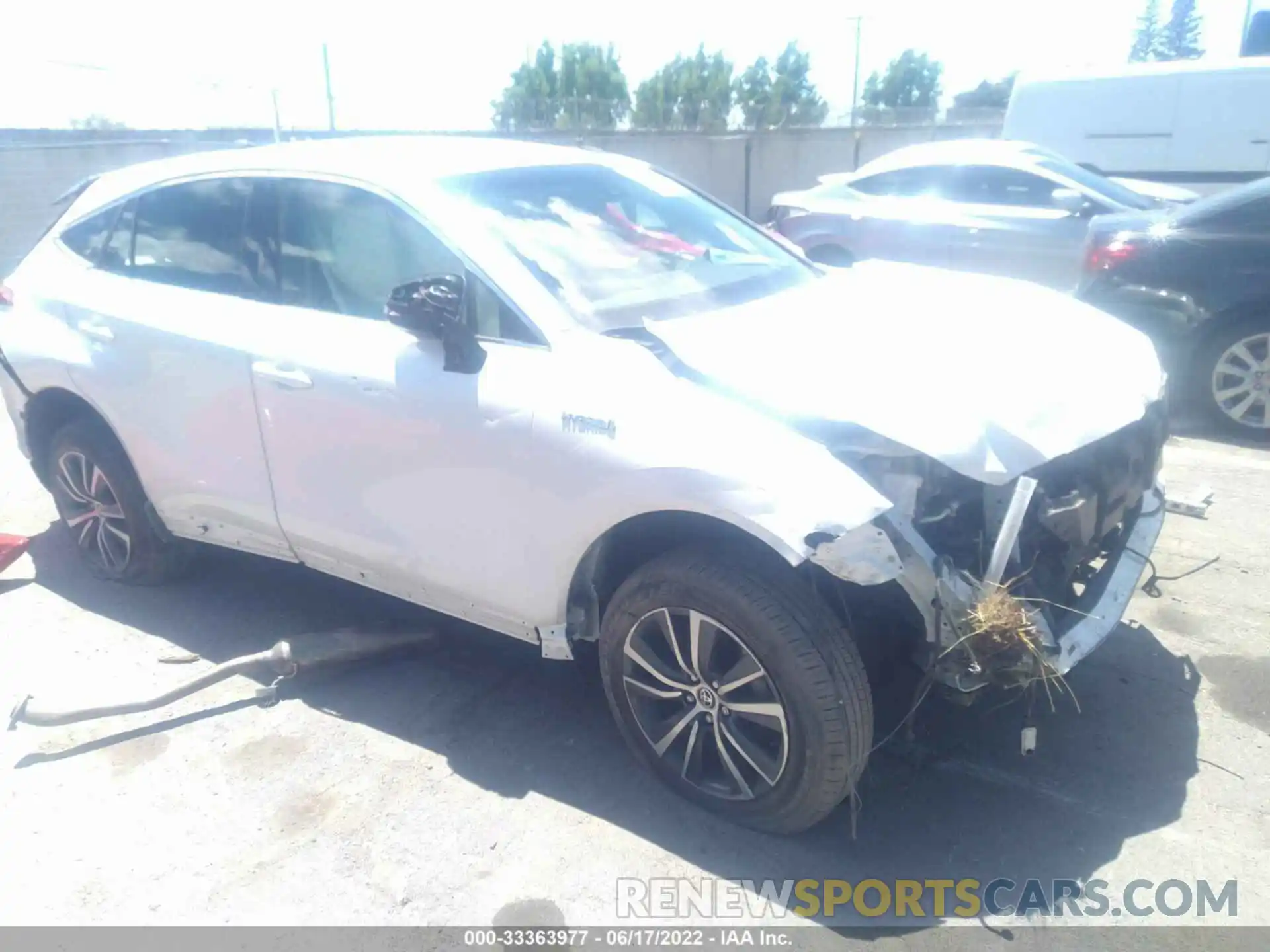 1 Photograph of a damaged car JTEAAAAH7MJ036775 TOYOTA VENZA 2021