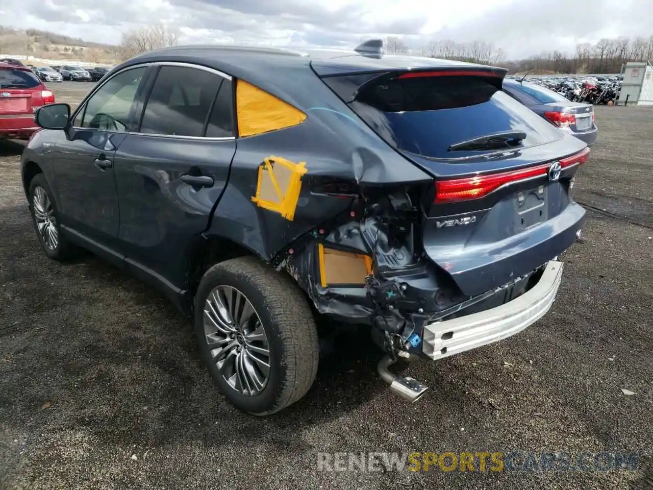 3 Photograph of a damaged car JTEAAAAH7MJ037523 TOYOTA VENZA 2021