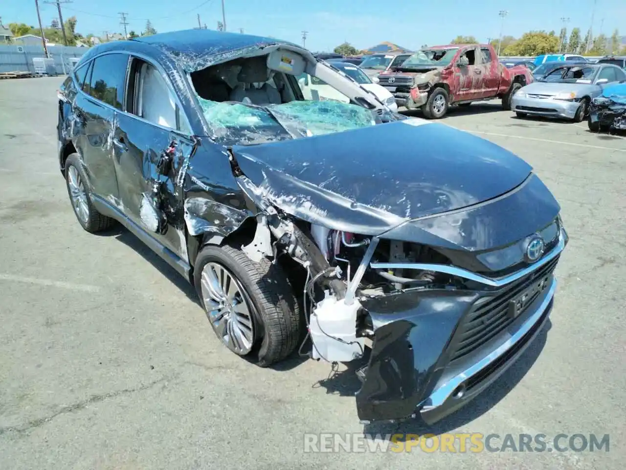 1 Photograph of a damaged car JTEAAAAH7MJ044990 TOYOTA VENZA 2021