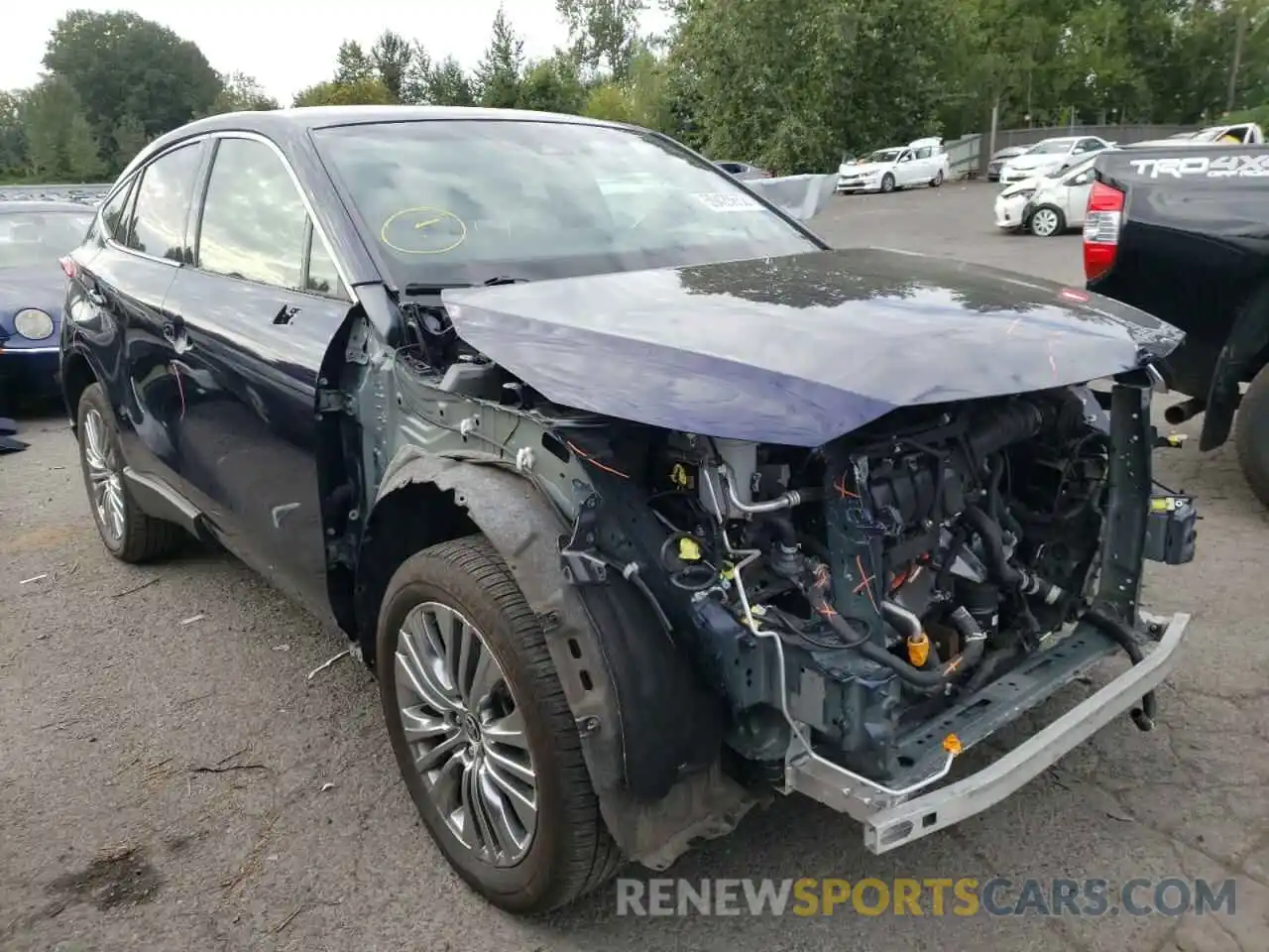 1 Photograph of a damaged car JTEAAAAH7MJ053642 TOYOTA VENZA 2021