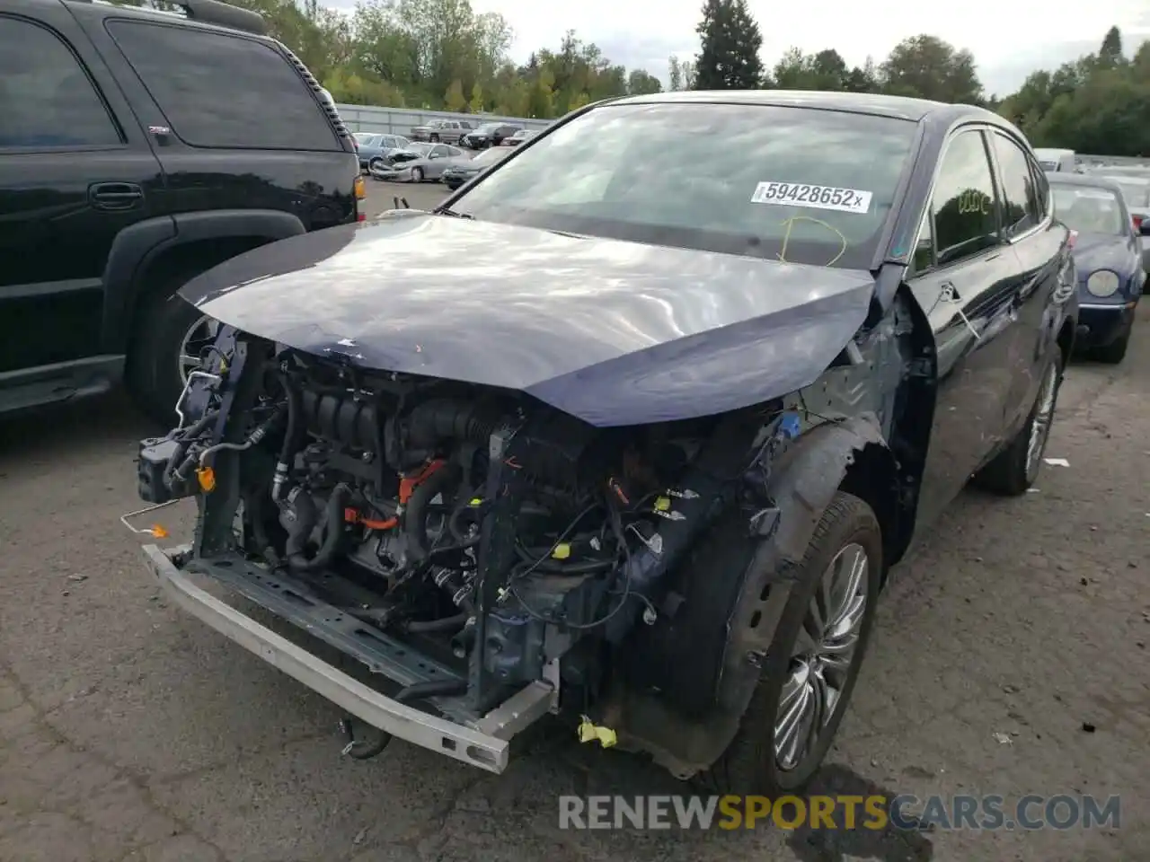 2 Photograph of a damaged car JTEAAAAH7MJ053642 TOYOTA VENZA 2021