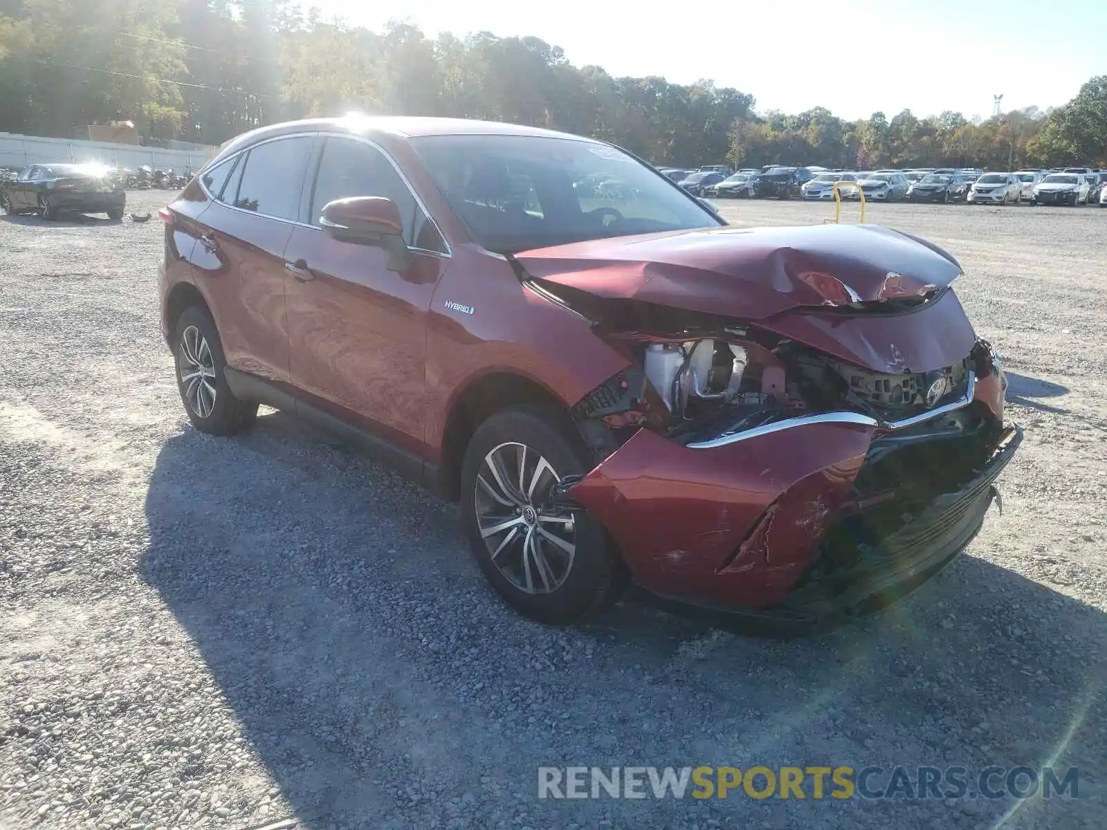 1 Photograph of a damaged car JTEAAAAH7MJ055469 TOYOTA VENZA 2021