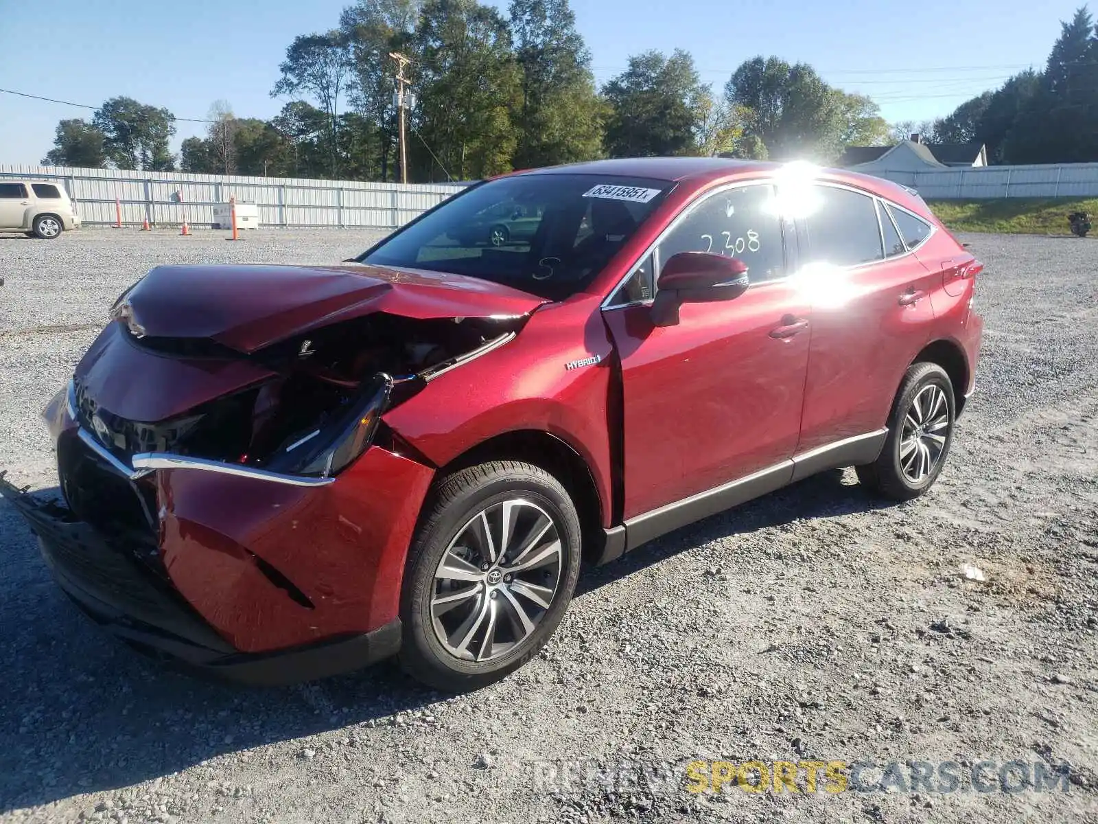 2 Photograph of a damaged car JTEAAAAH7MJ055469 TOYOTA VENZA 2021