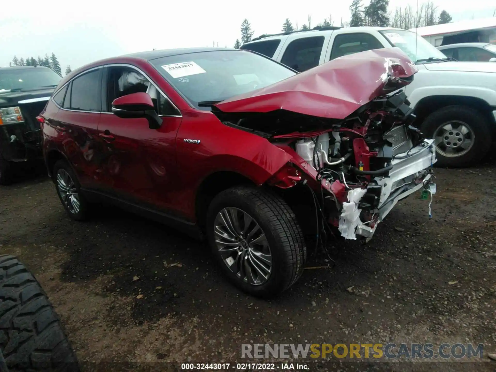 1 Photograph of a damaged car JTEAAAAH7MJ058064 TOYOTA VENZA 2021