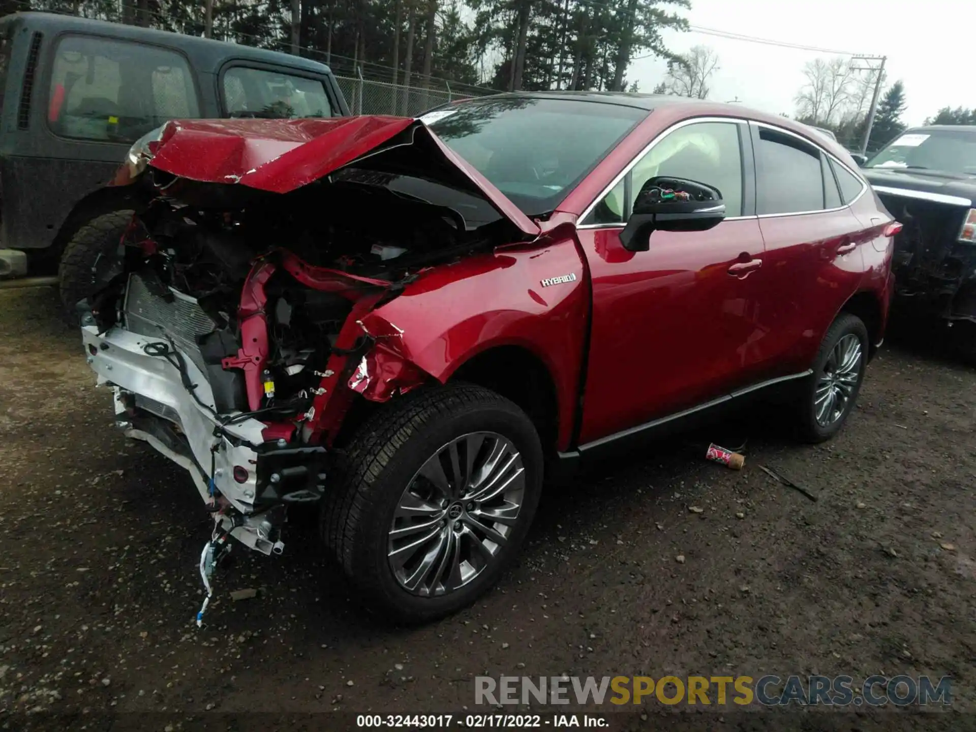 2 Photograph of a damaged car JTEAAAAH7MJ058064 TOYOTA VENZA 2021