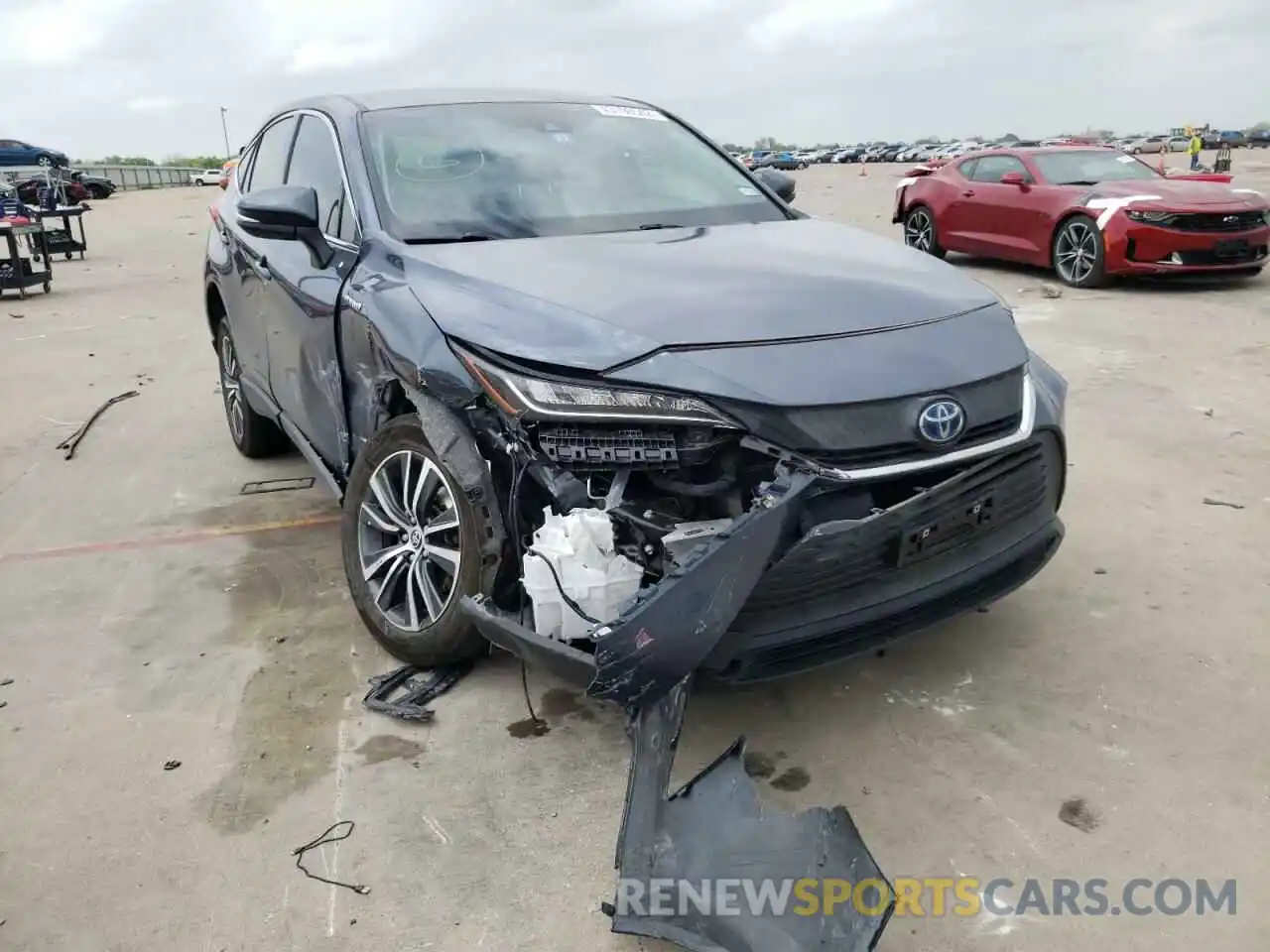 1 Photograph of a damaged car JTEAAAAH7MJ059893 TOYOTA VENZA 2021