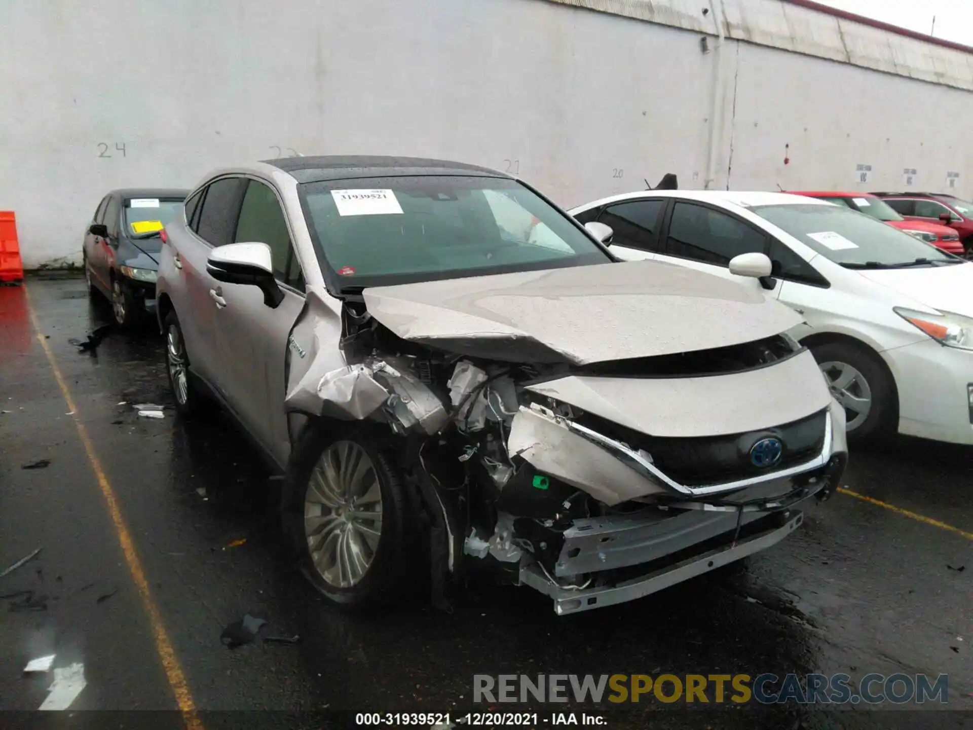 1 Photograph of a damaged car JTEAAAAH7MJ060543 TOYOTA VENZA 2021