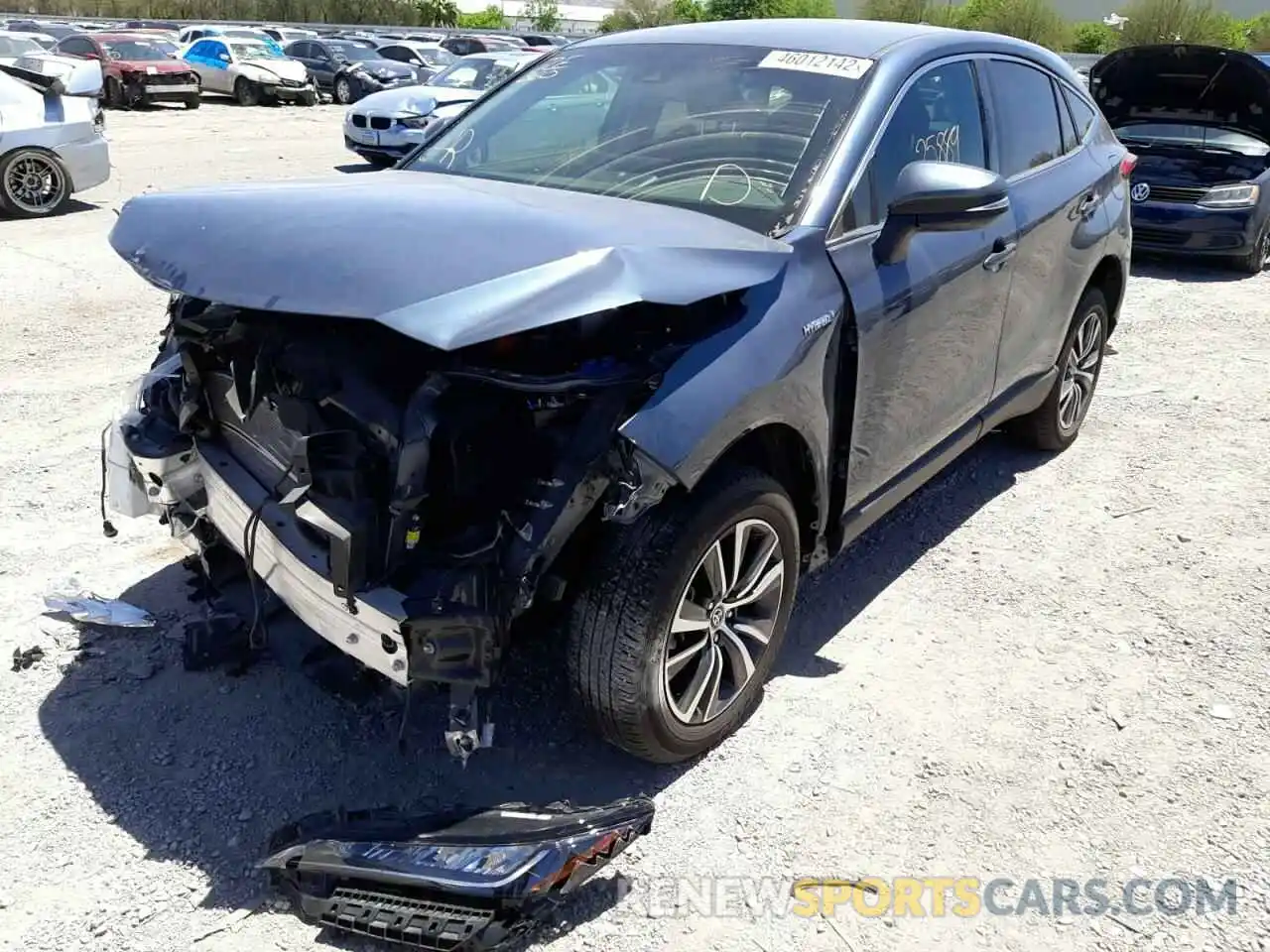 2 Photograph of a damaged car JTEAAAAH7MJ063409 TOYOTA VENZA 2021