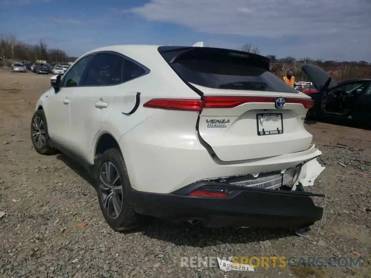 3 Photograph of a damaged car JTEAAAAH7MJ086852 TOYOTA VENZA 2021