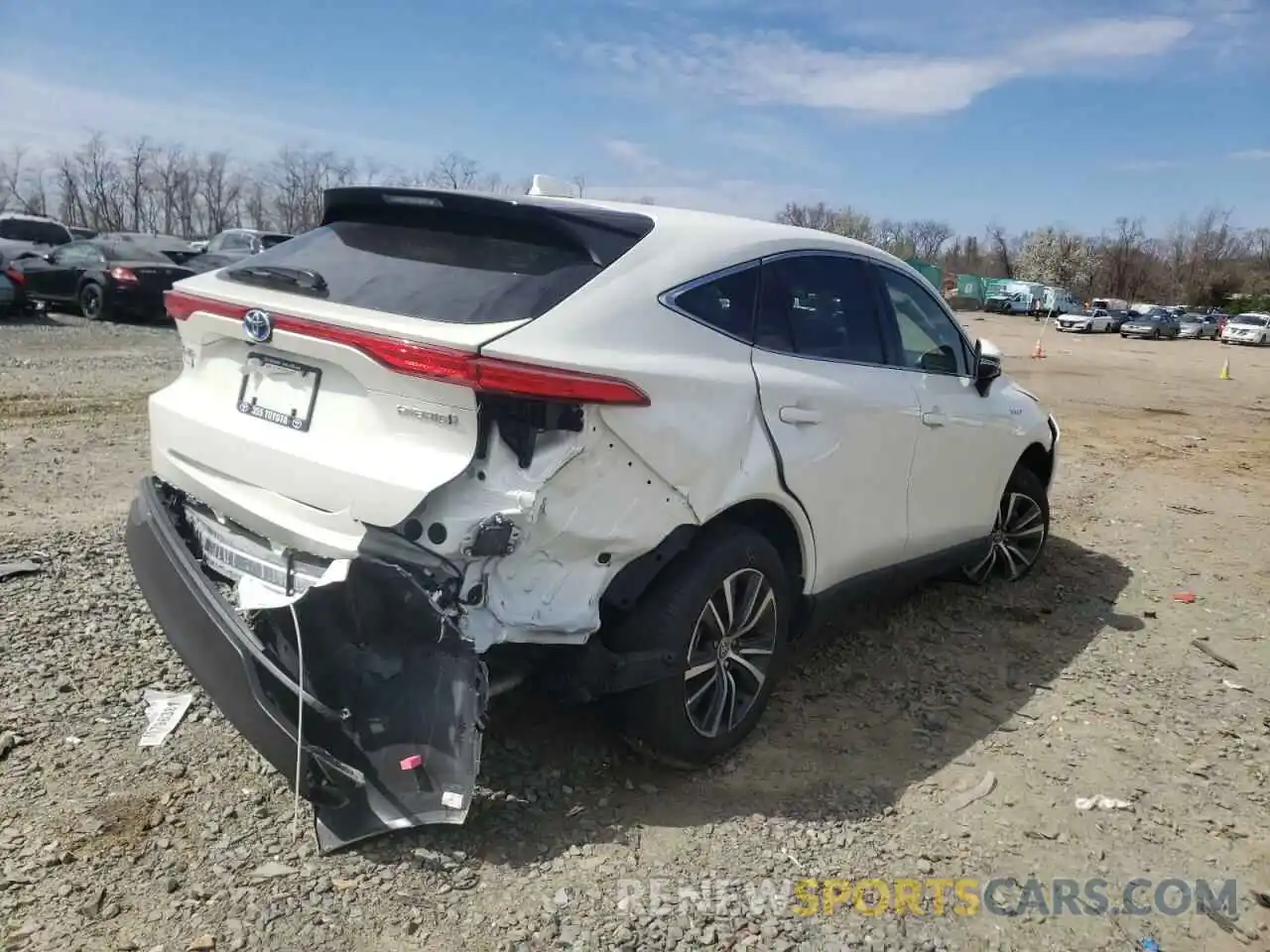 4 Photograph of a damaged car JTEAAAAH7MJ086852 TOYOTA VENZA 2021