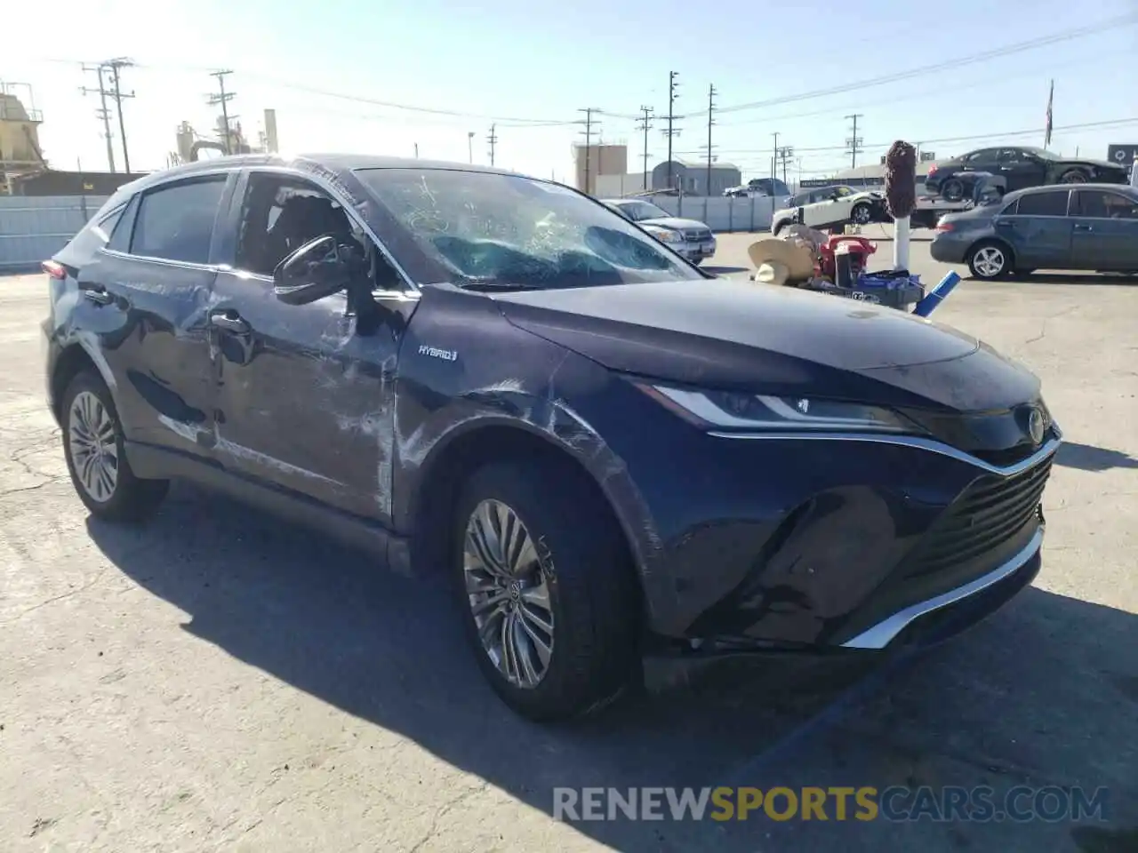 1 Photograph of a damaged car JTEAAAAH8MJ001050 TOYOTA VENZA 2021