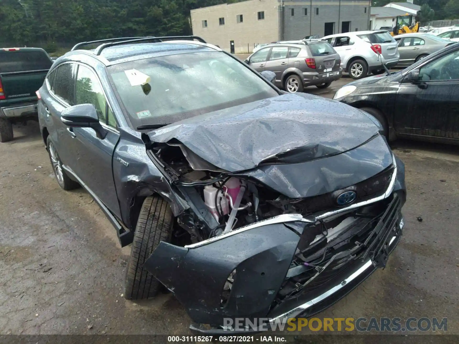 1 Photograph of a damaged car JTEAAAAH8MJ005390 TOYOTA VENZA 2021