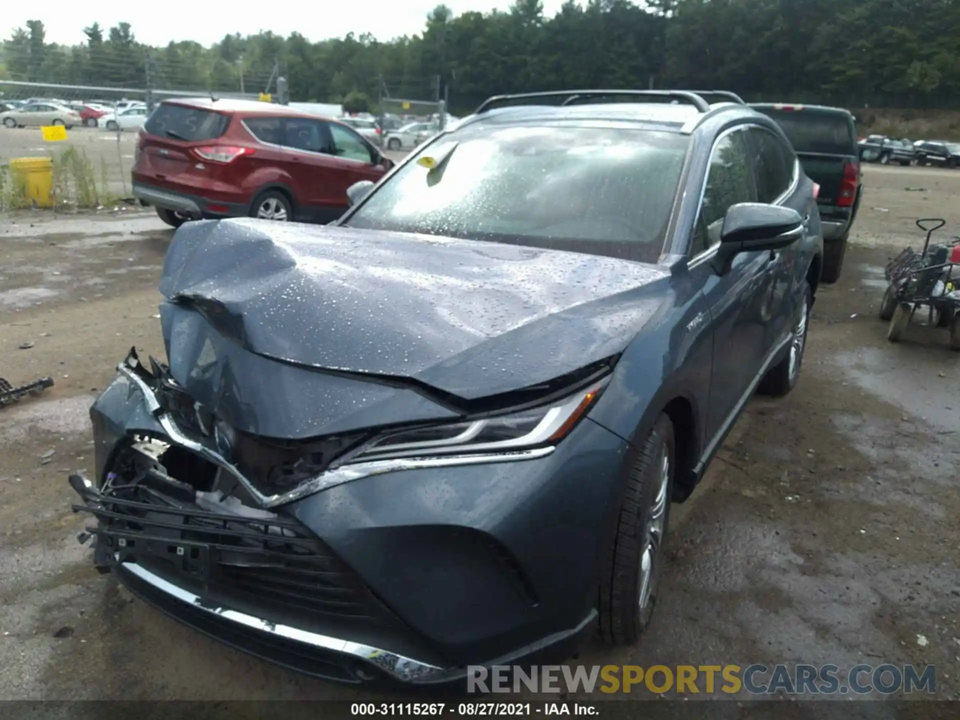 2 Photograph of a damaged car JTEAAAAH8MJ005390 TOYOTA VENZA 2021