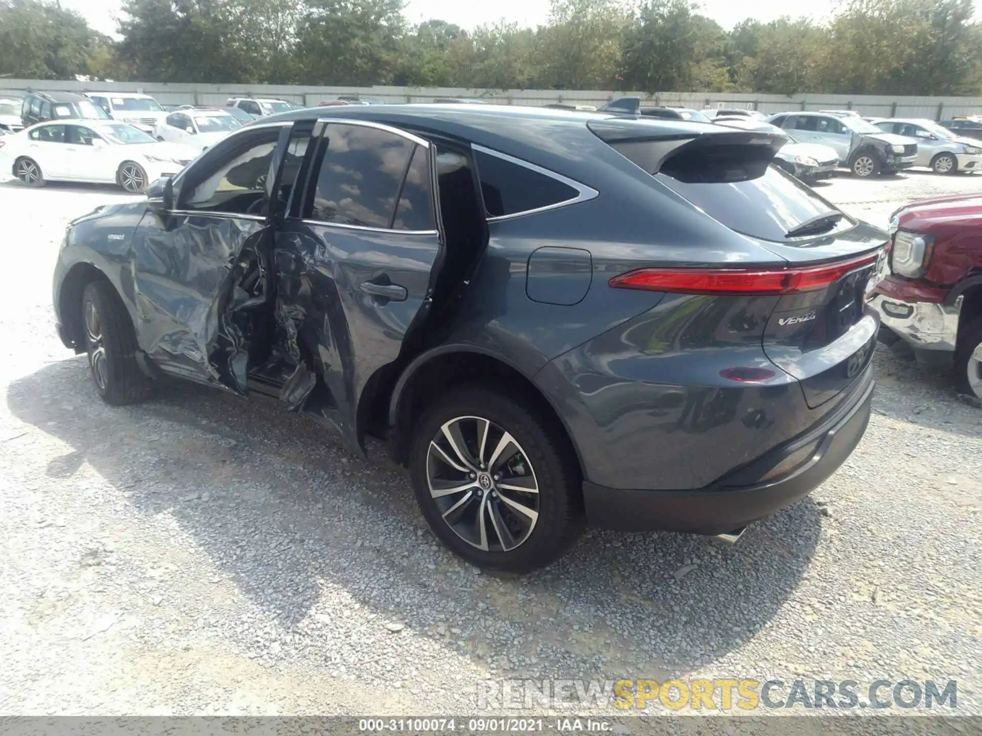 3 Photograph of a damaged car JTEAAAAH8MJ006183 TOYOTA VENZA 2021