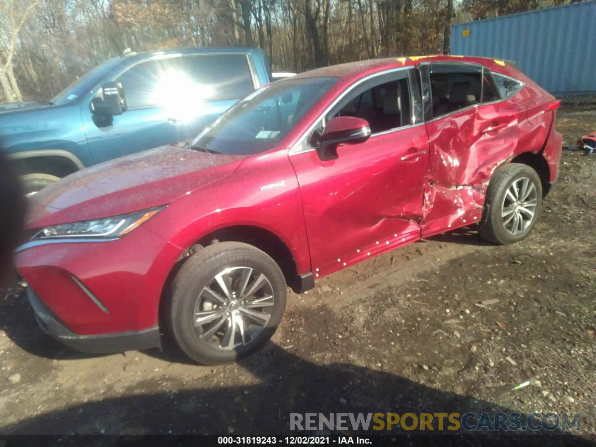 2 Photograph of a damaged car JTEAAAAH8MJ007625 TOYOTA VENZA 2021