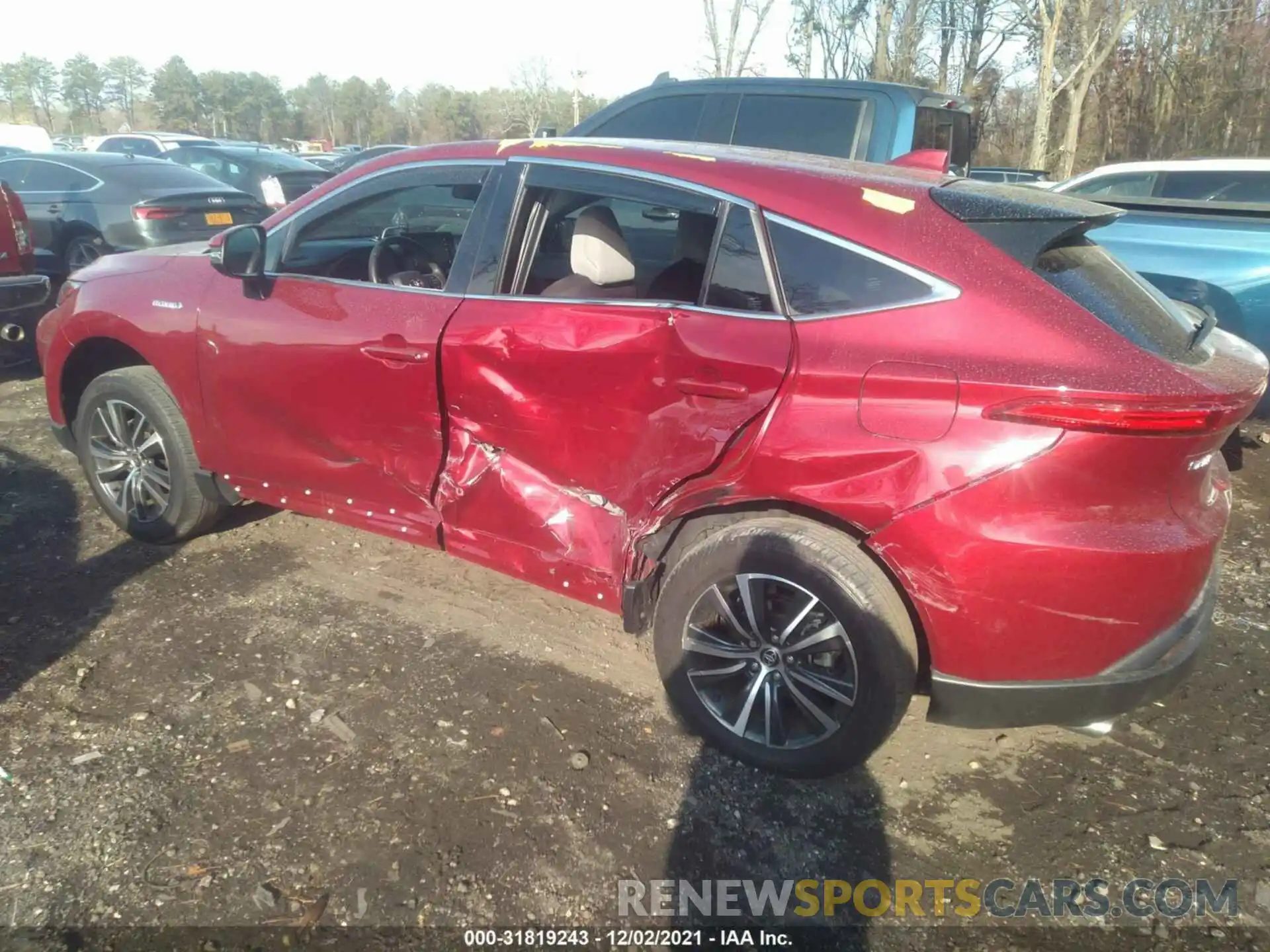 3 Photograph of a damaged car JTEAAAAH8MJ007625 TOYOTA VENZA 2021