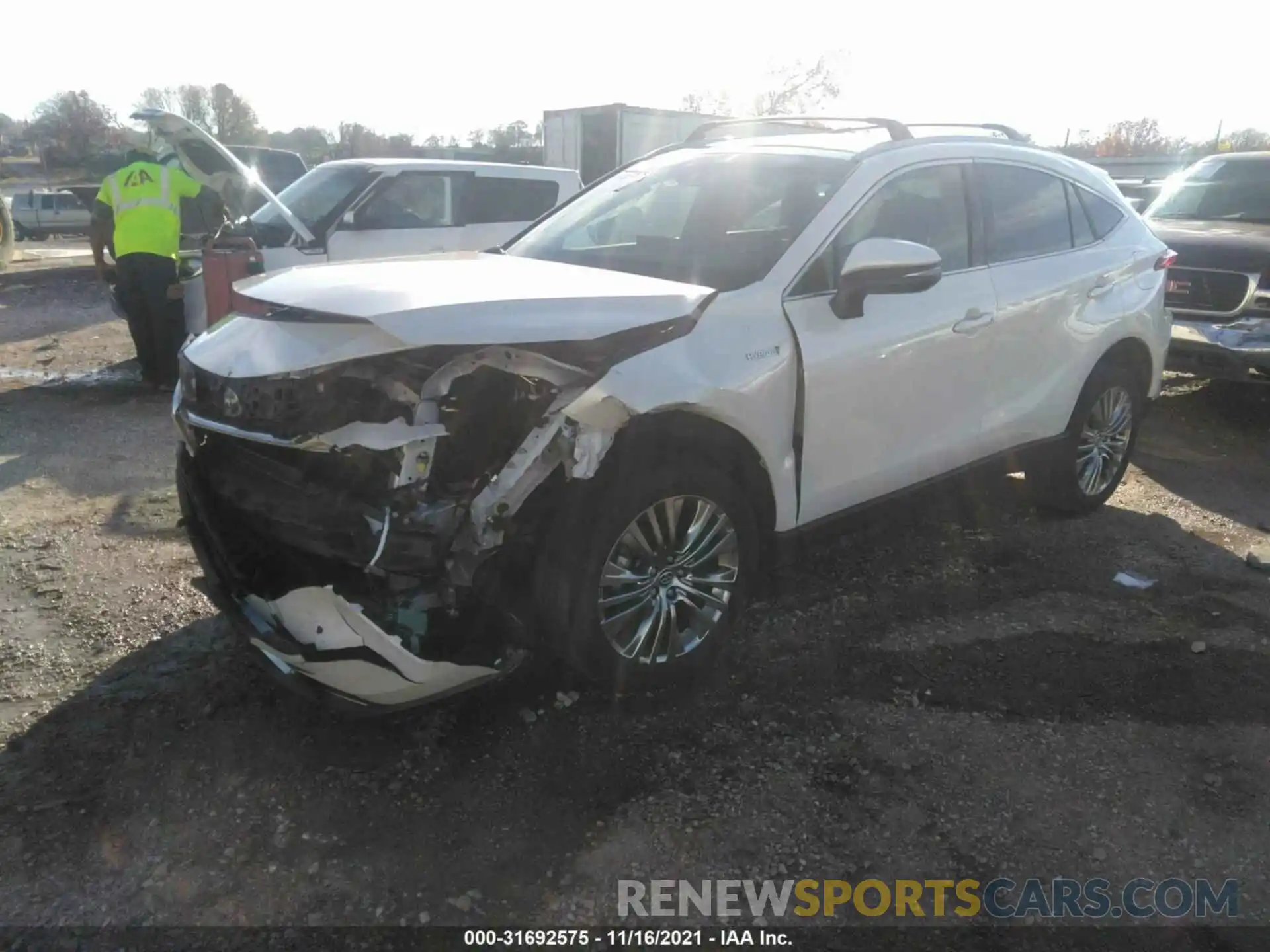 2 Photograph of a damaged car JTEAAAAH8MJ018981 TOYOTA VENZA 2021